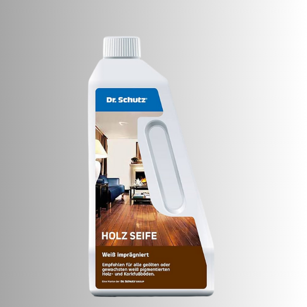 Holz Seife, weiss pigmentiert