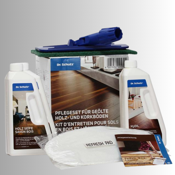 Pflegeset für geölte Holz- und Korkböden