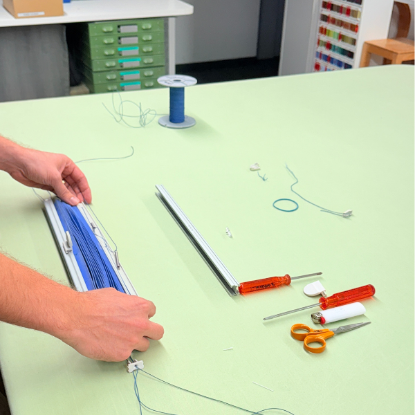 Plissee Reparatur – gerissene Schnüre