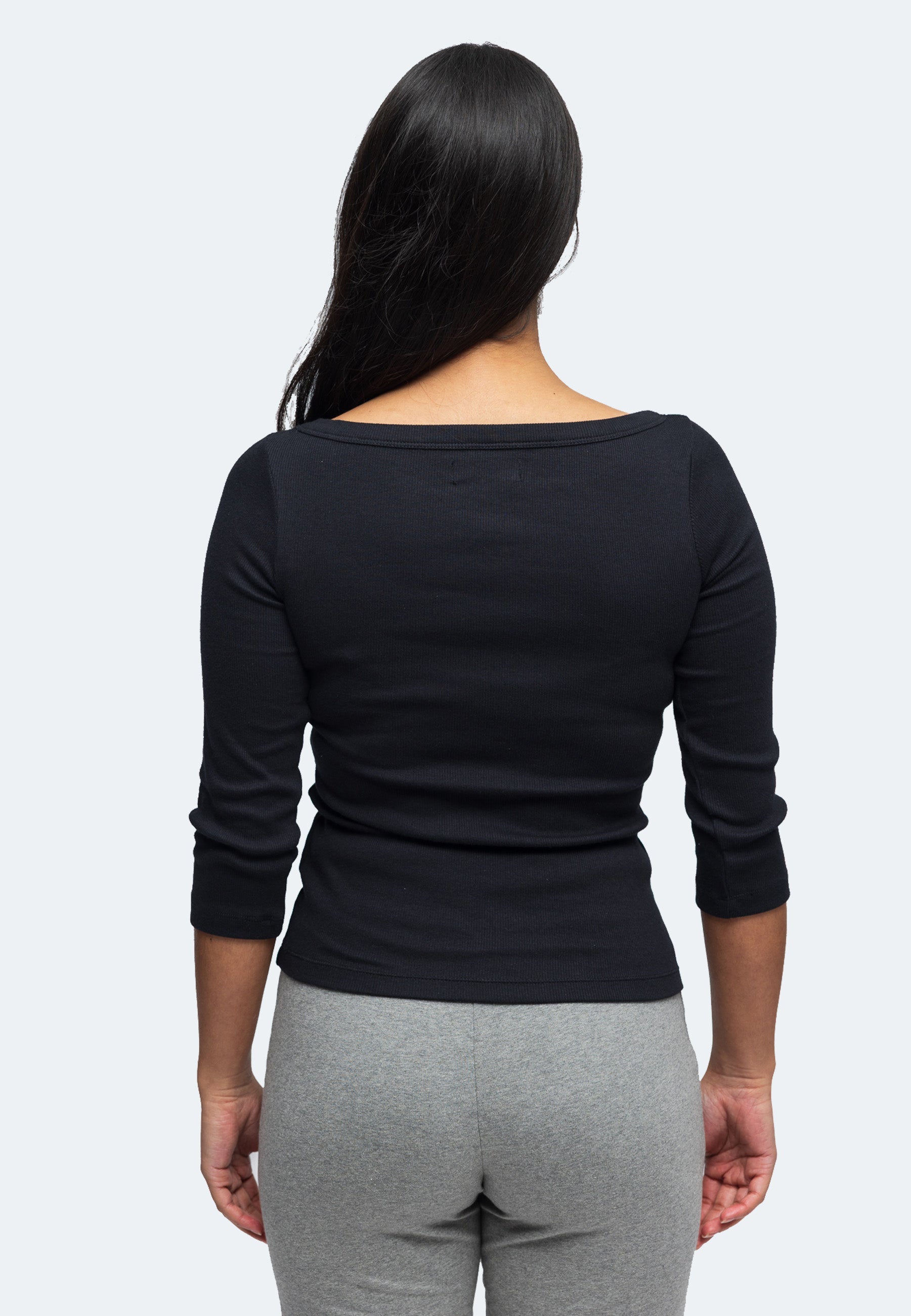 Stretch Langarm-T-Shirt Liane