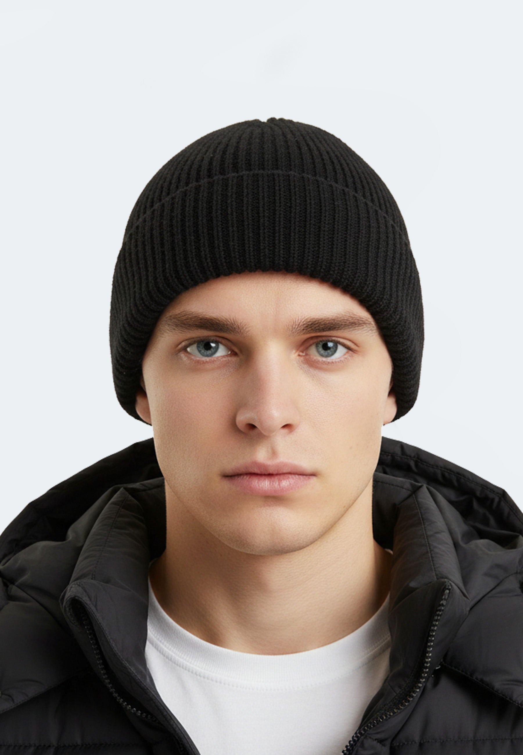 Nahtloses Merino Wolle Beanie Ronan