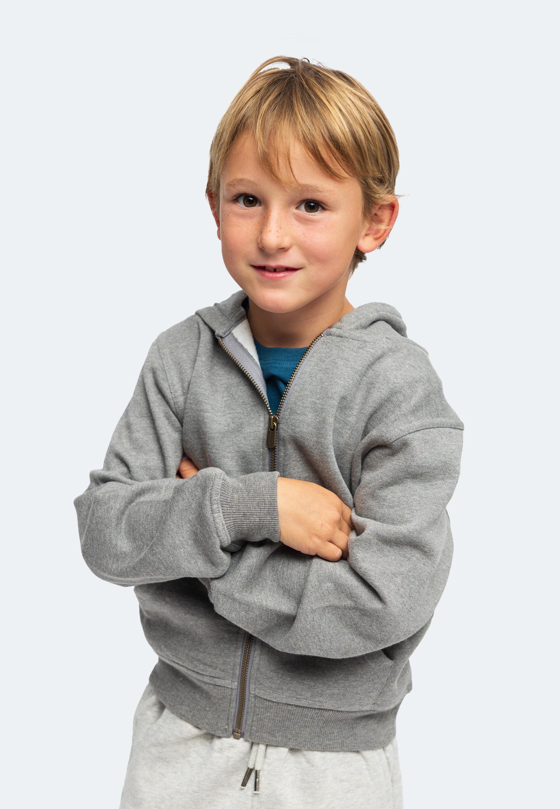 Kinder Zip Hoodie Bruce 100% Bio Baumwolle