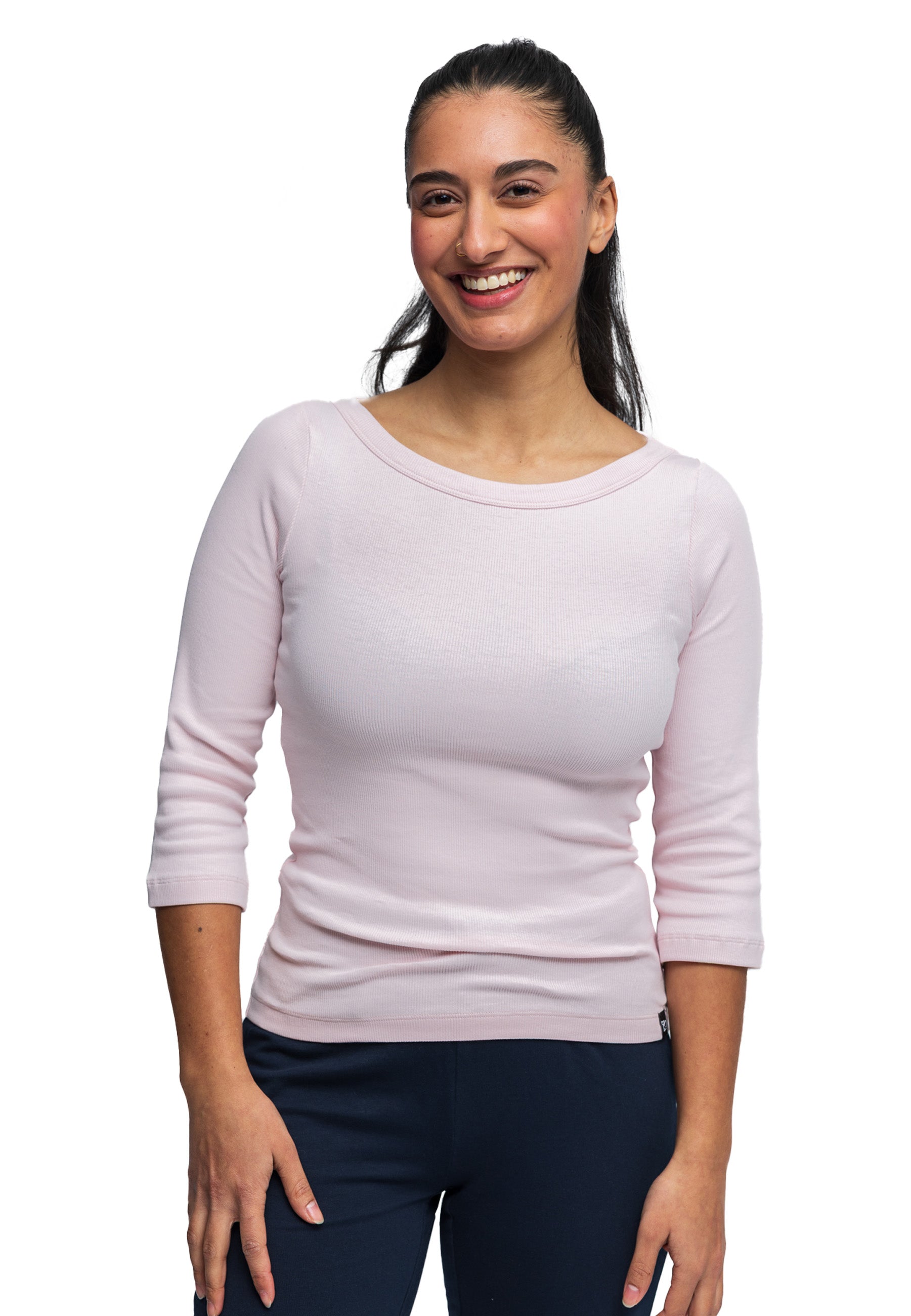 Stretch Langarm-T-Shirt Liane