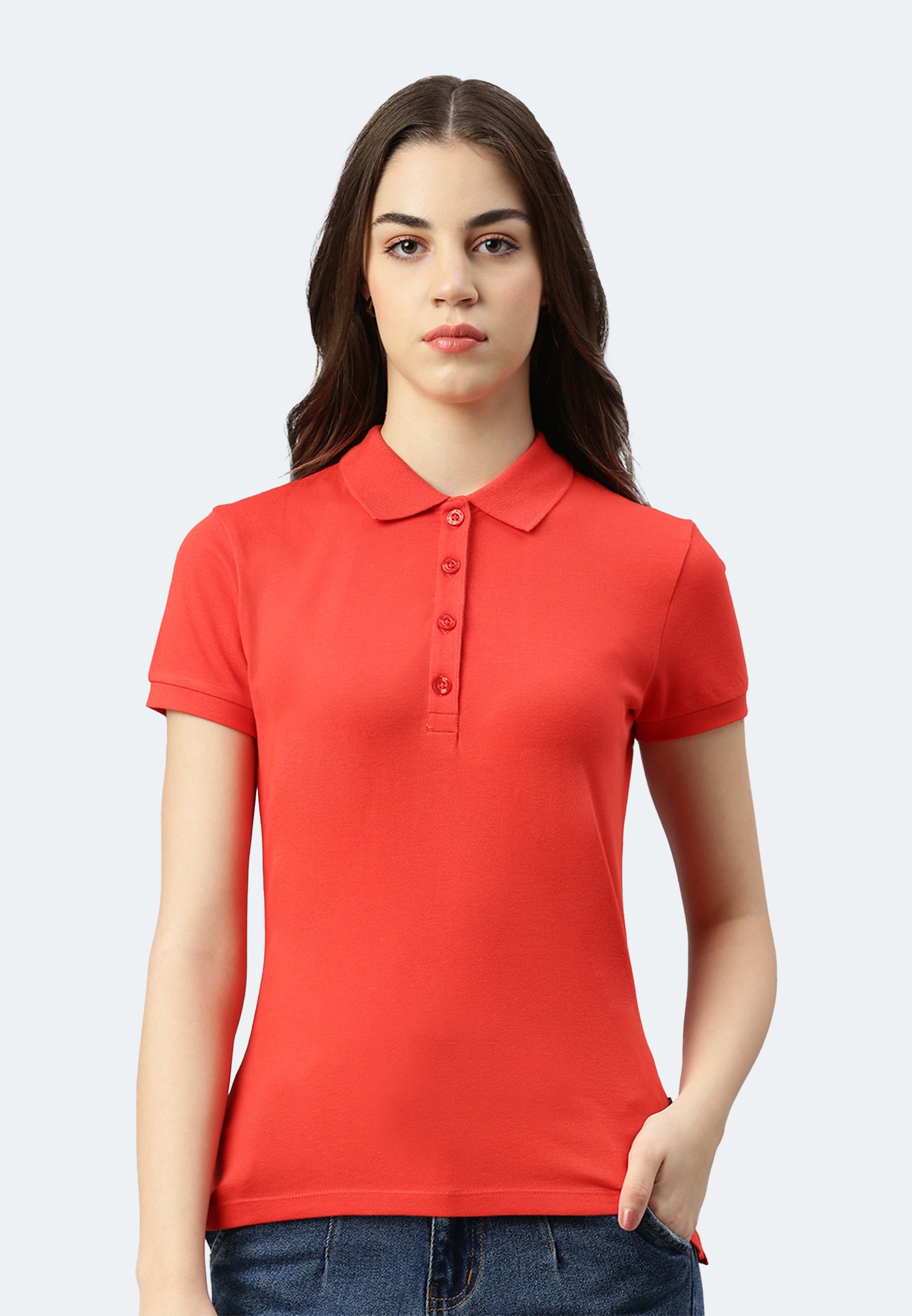 Stretch Bio Piqué Polo Shirt Stacy