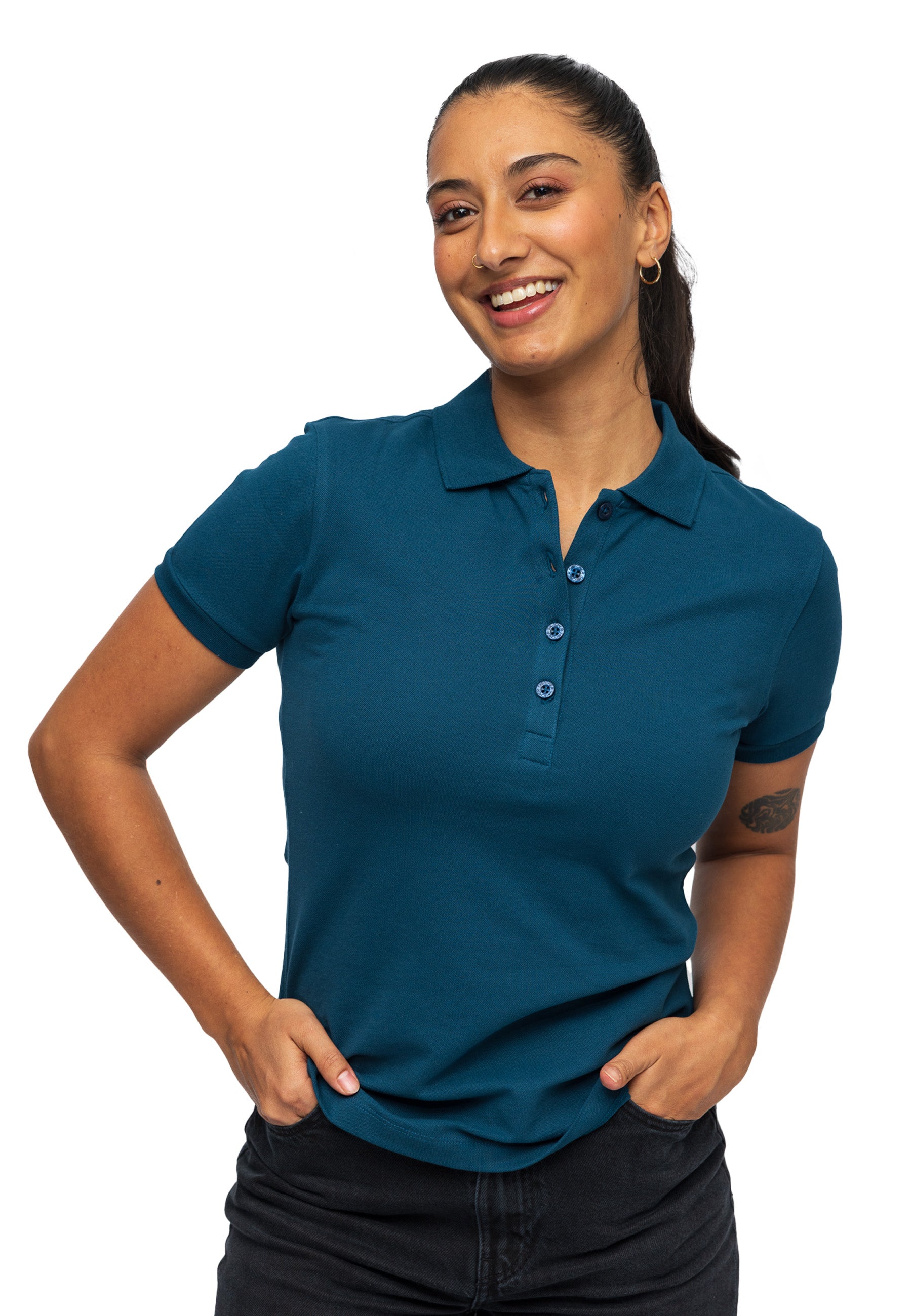 Stretch Bio Piqué Polo Shirt Stacy