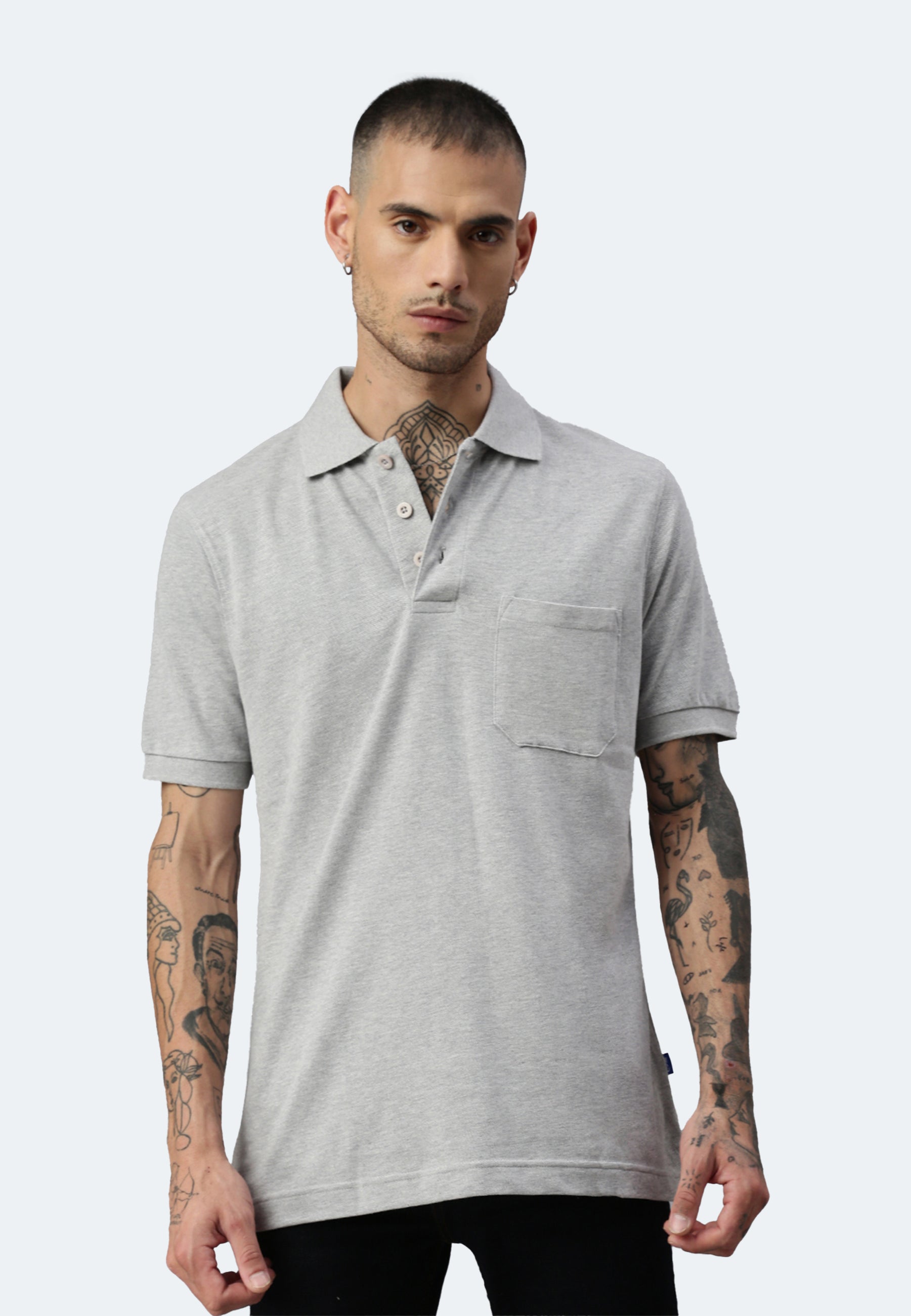 Airtex Piqué Pocket Poloshirt Whale