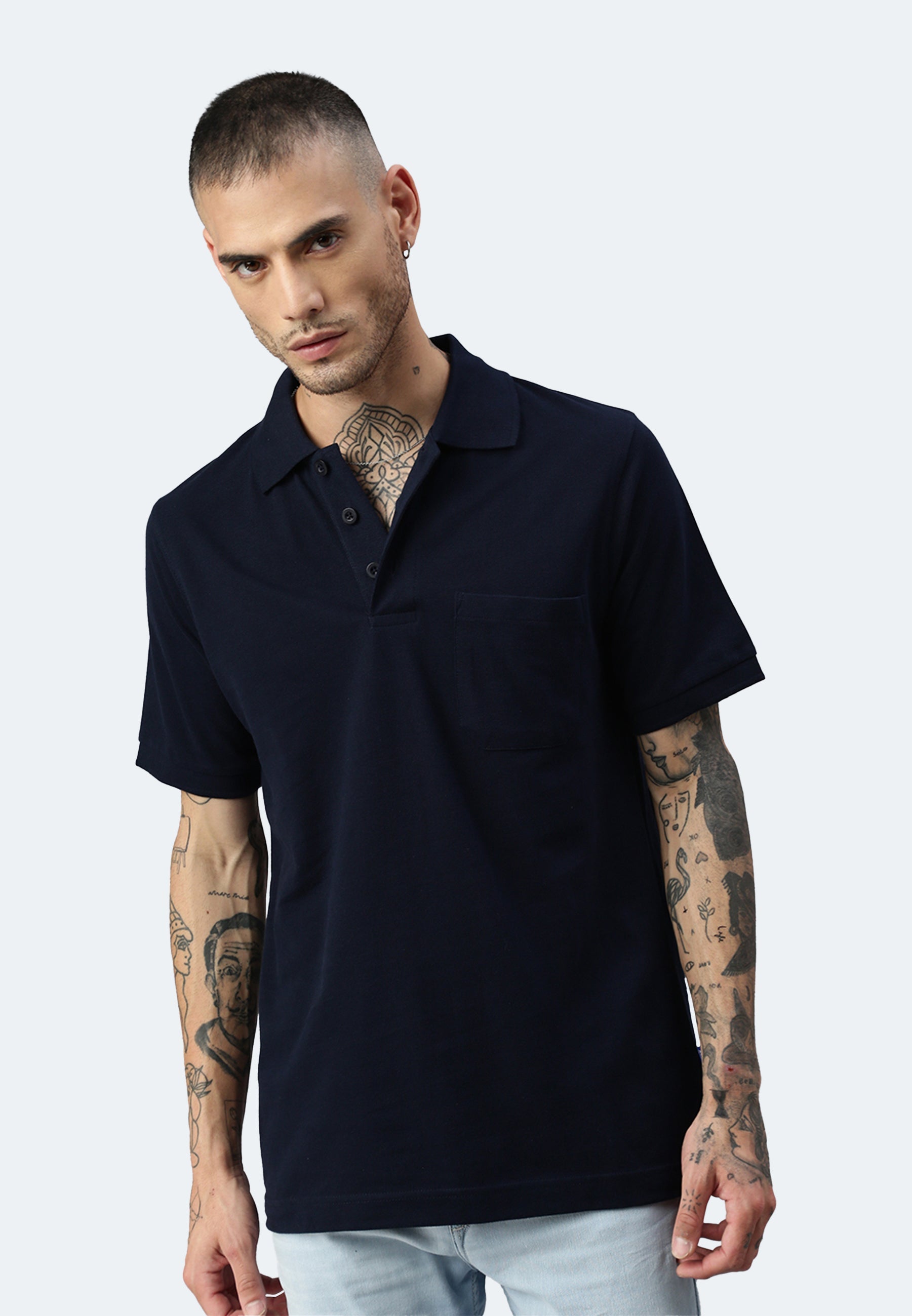 Airtex Piqué Pocket Poloshirt Whale