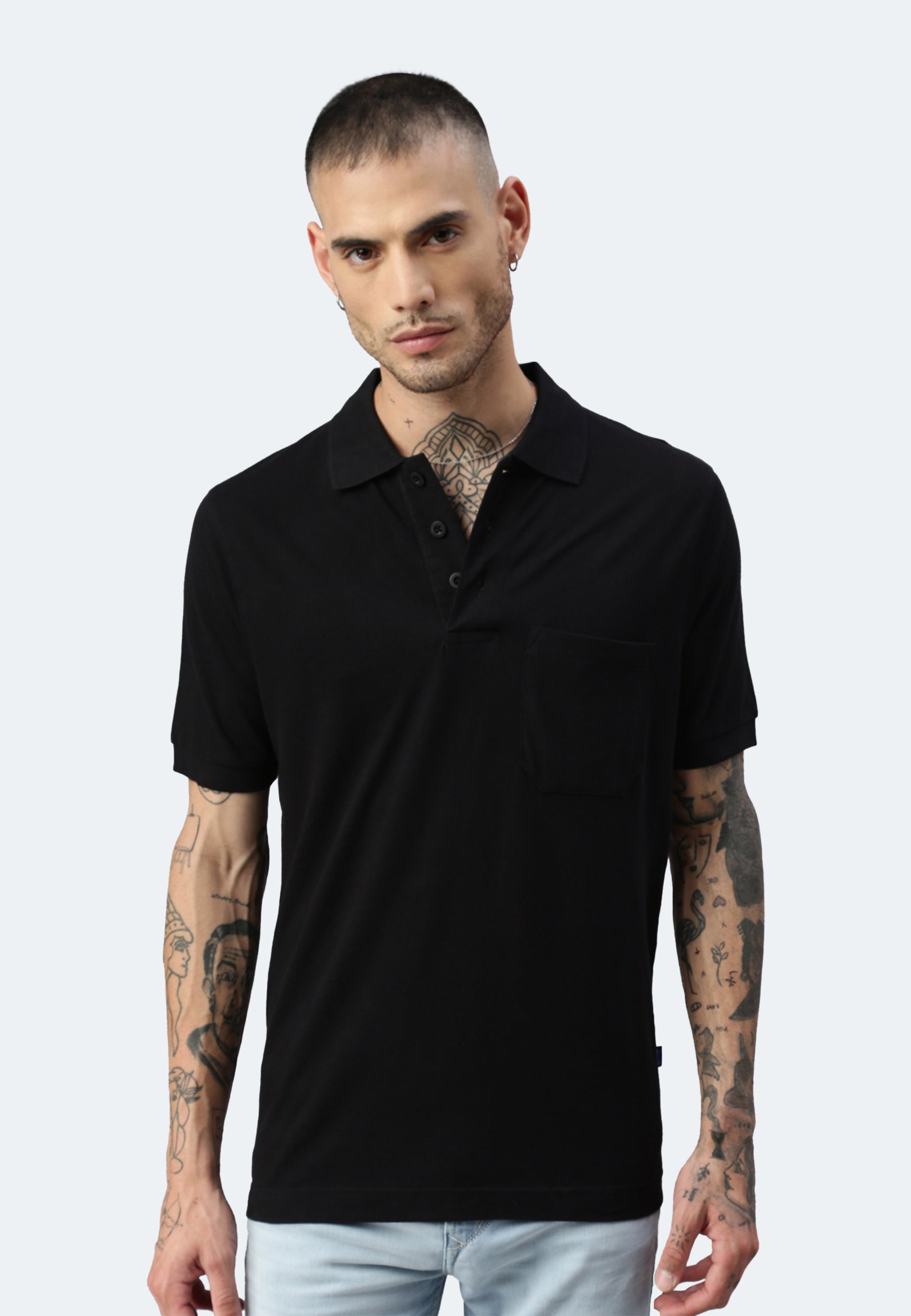 Airtex Piqué Pocket Poloshirt Whale