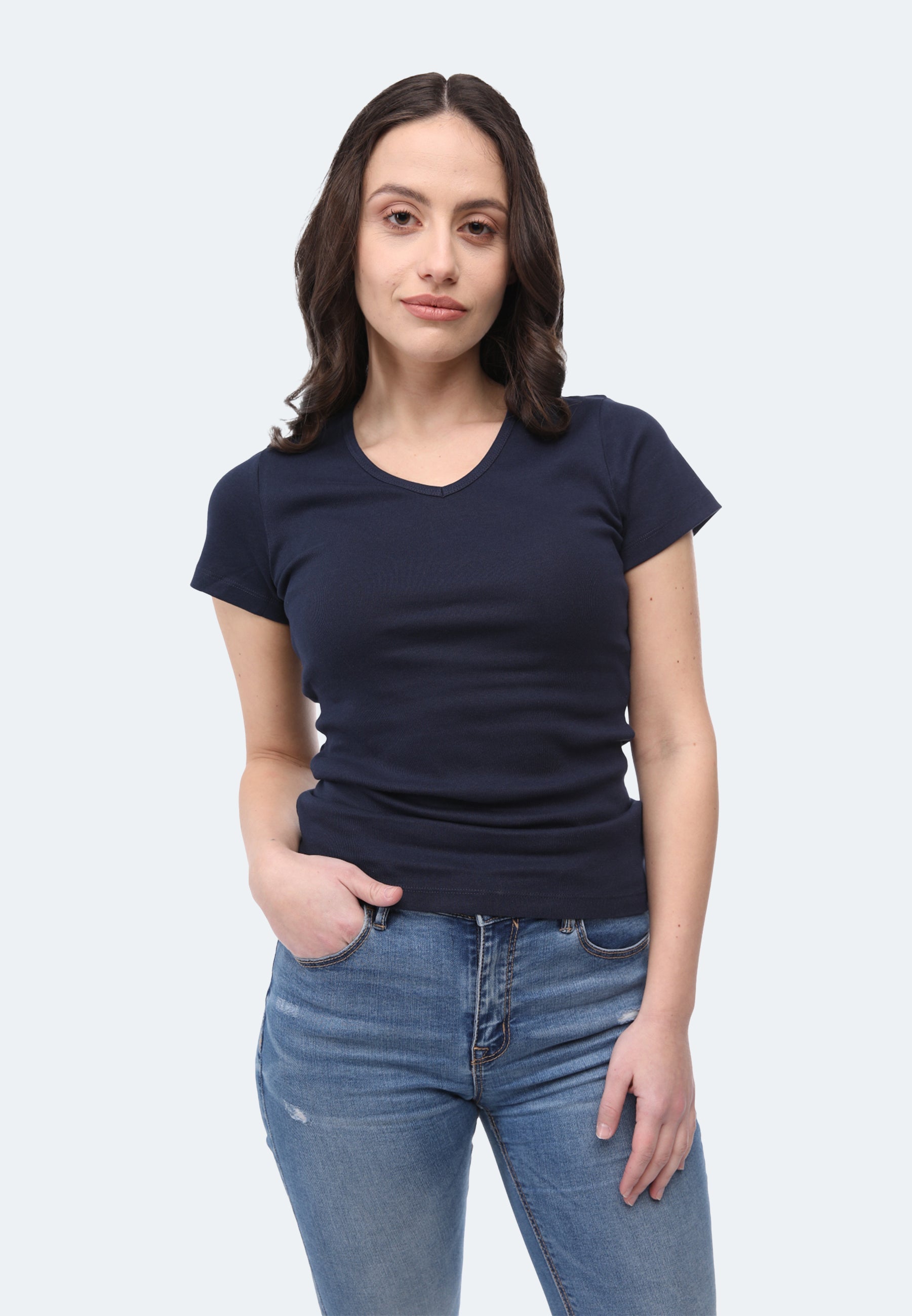Ripp T-Shirt V-Neck Efia