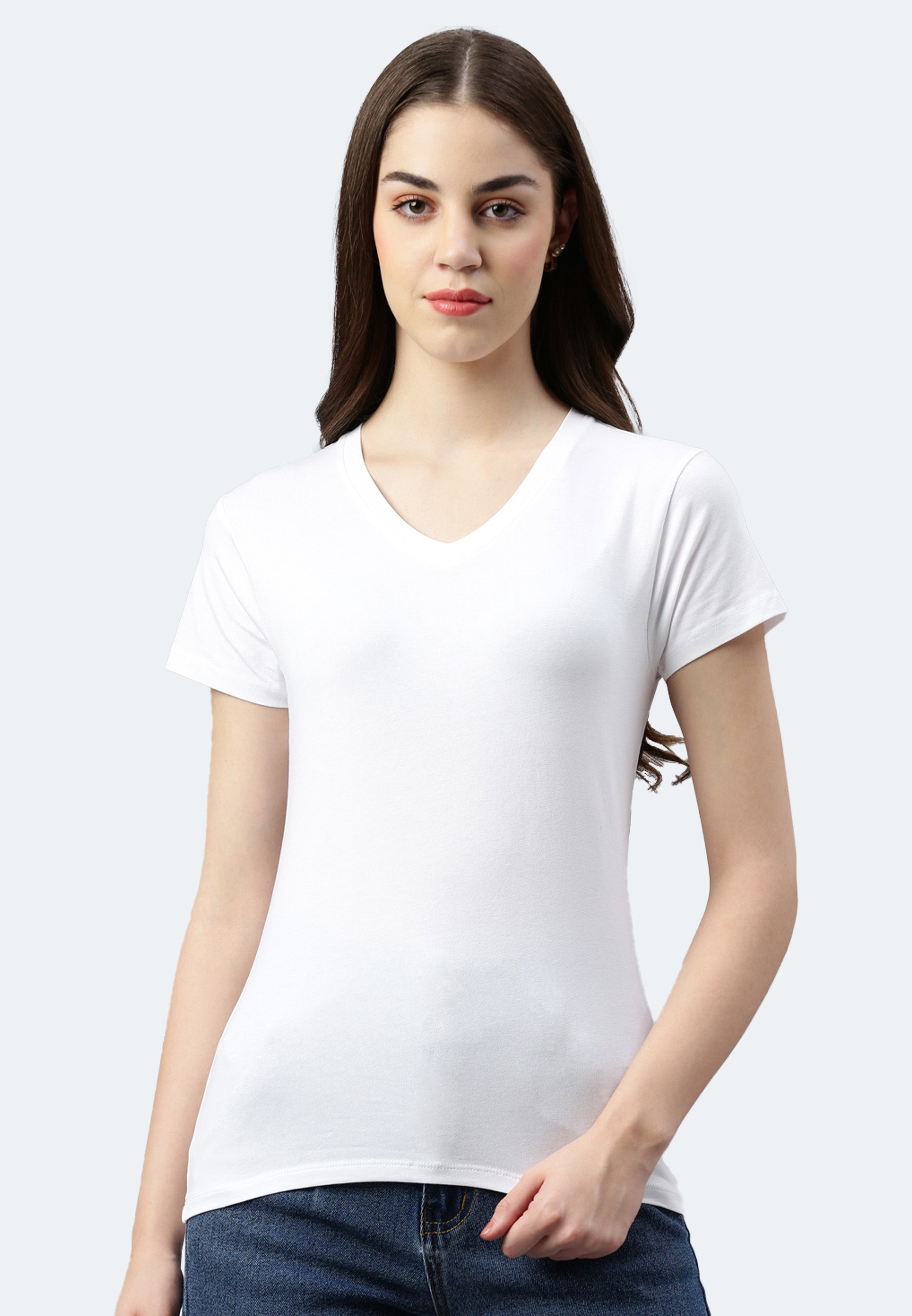 Stretch T-Shirt V-Neck Giorgia