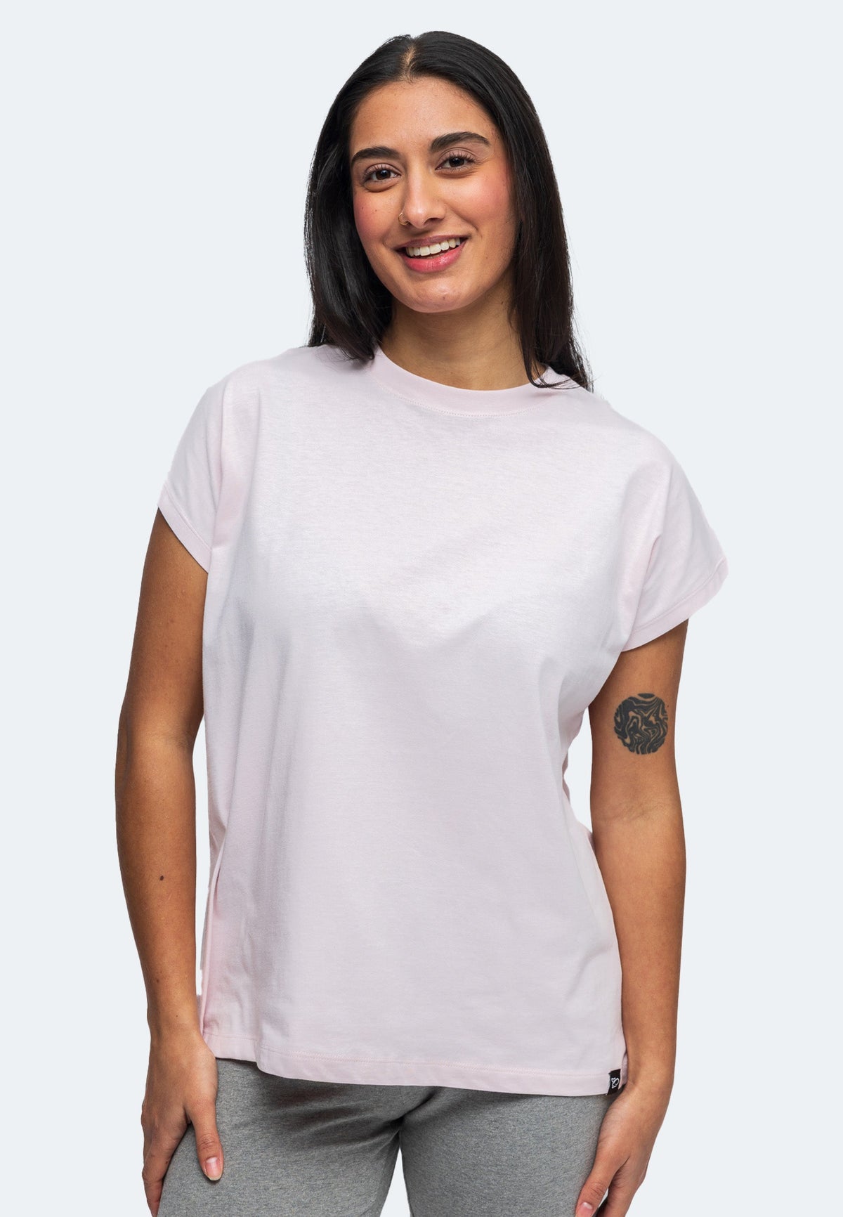 Lady Lola Damen T-Shirt mit angeschnittenen Ärmeln