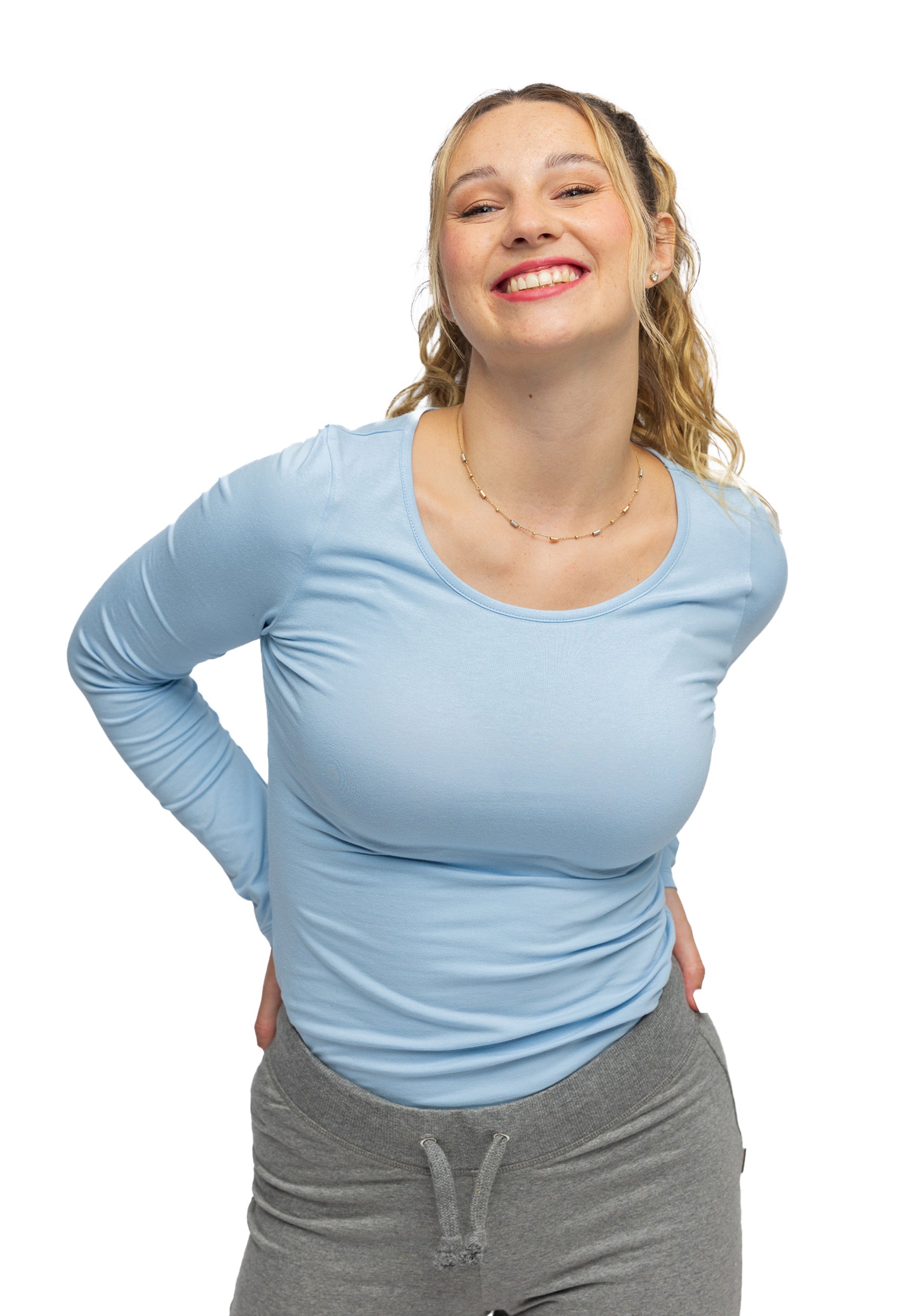 Stretch Langarm-T-Shirt Liliane