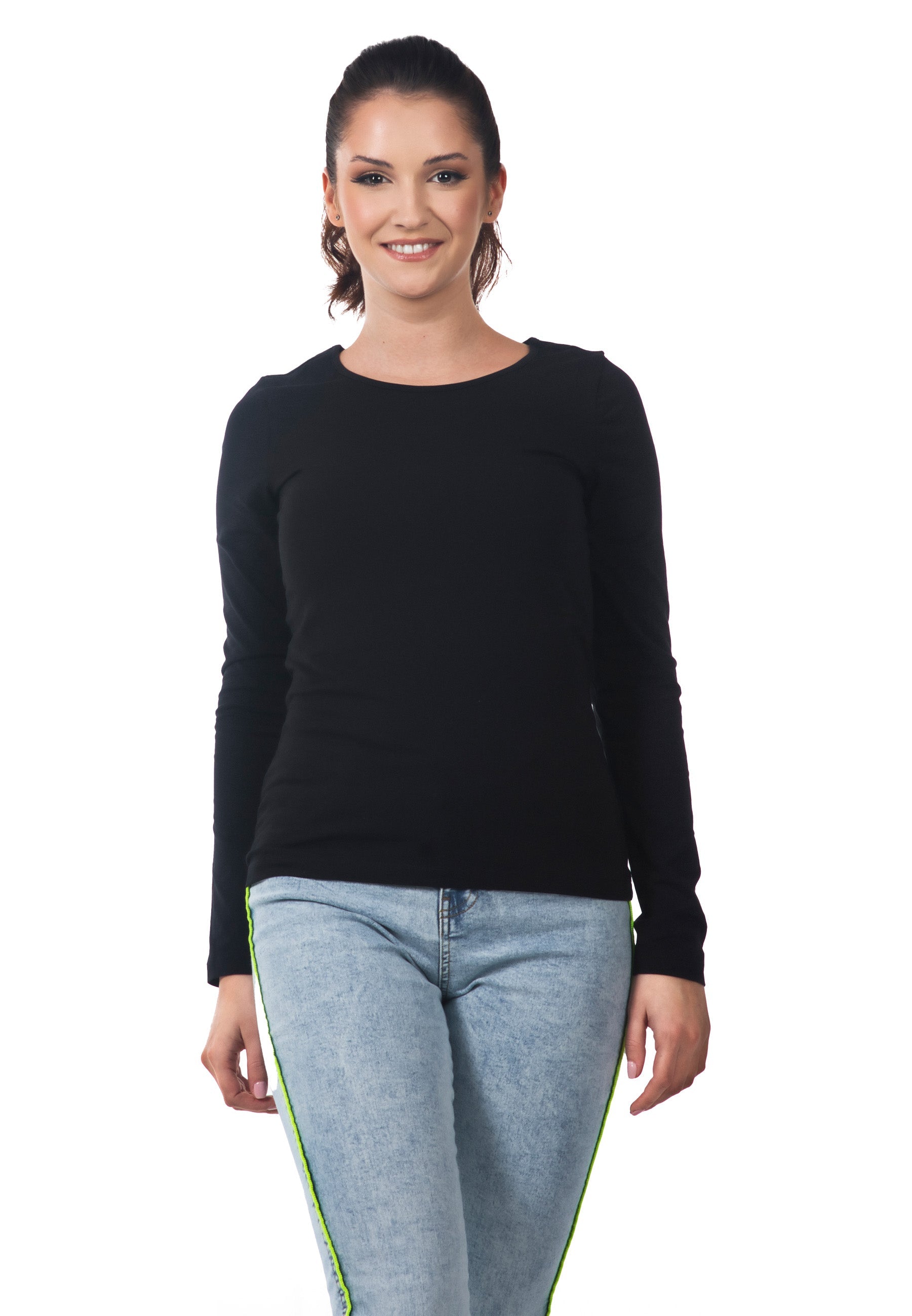 Stretch Langarm-T-Shirt Liliane