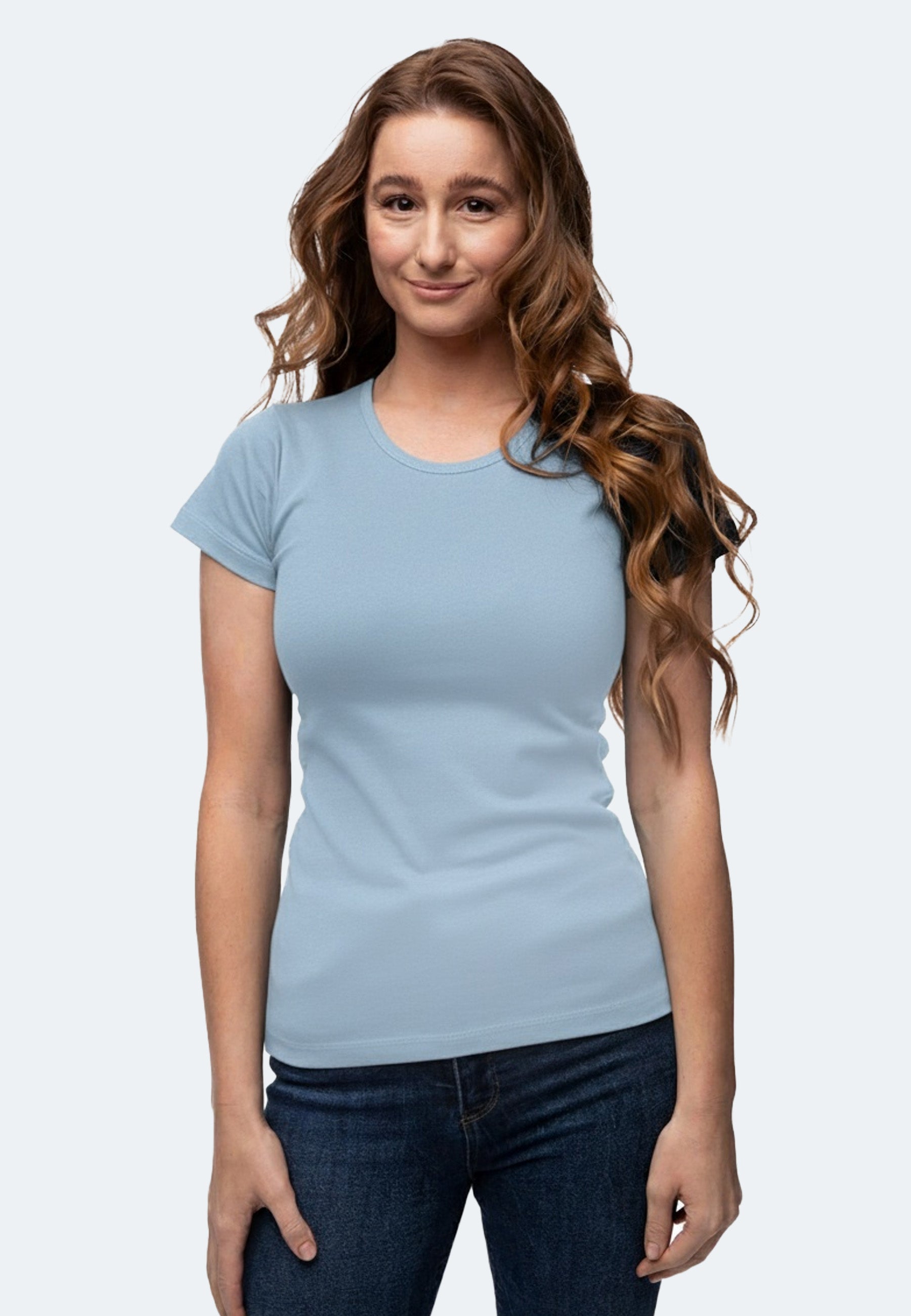Rundhals Ripp T-Shirt Sally