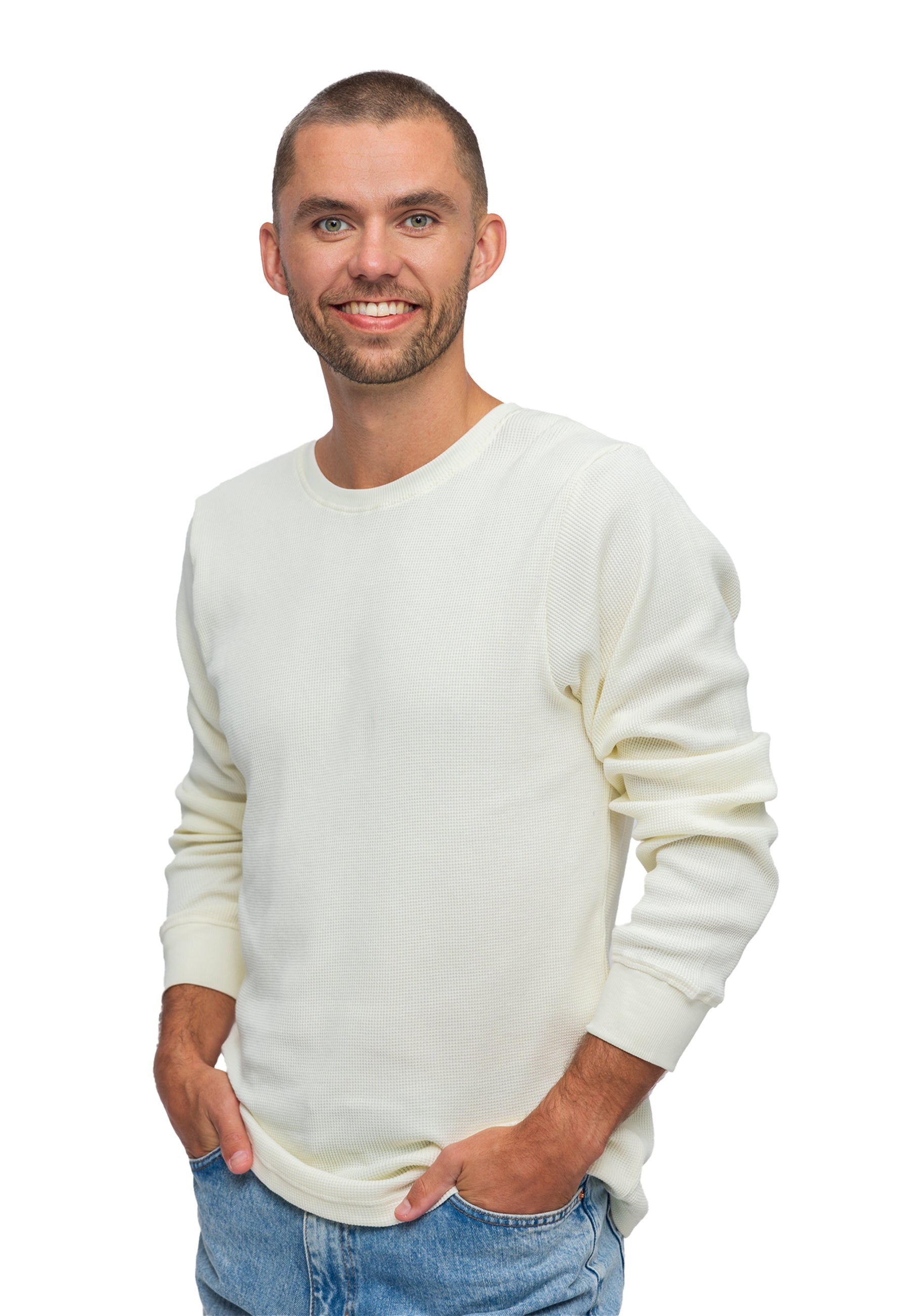 Herren Longsleeve Strickpullover Manuel