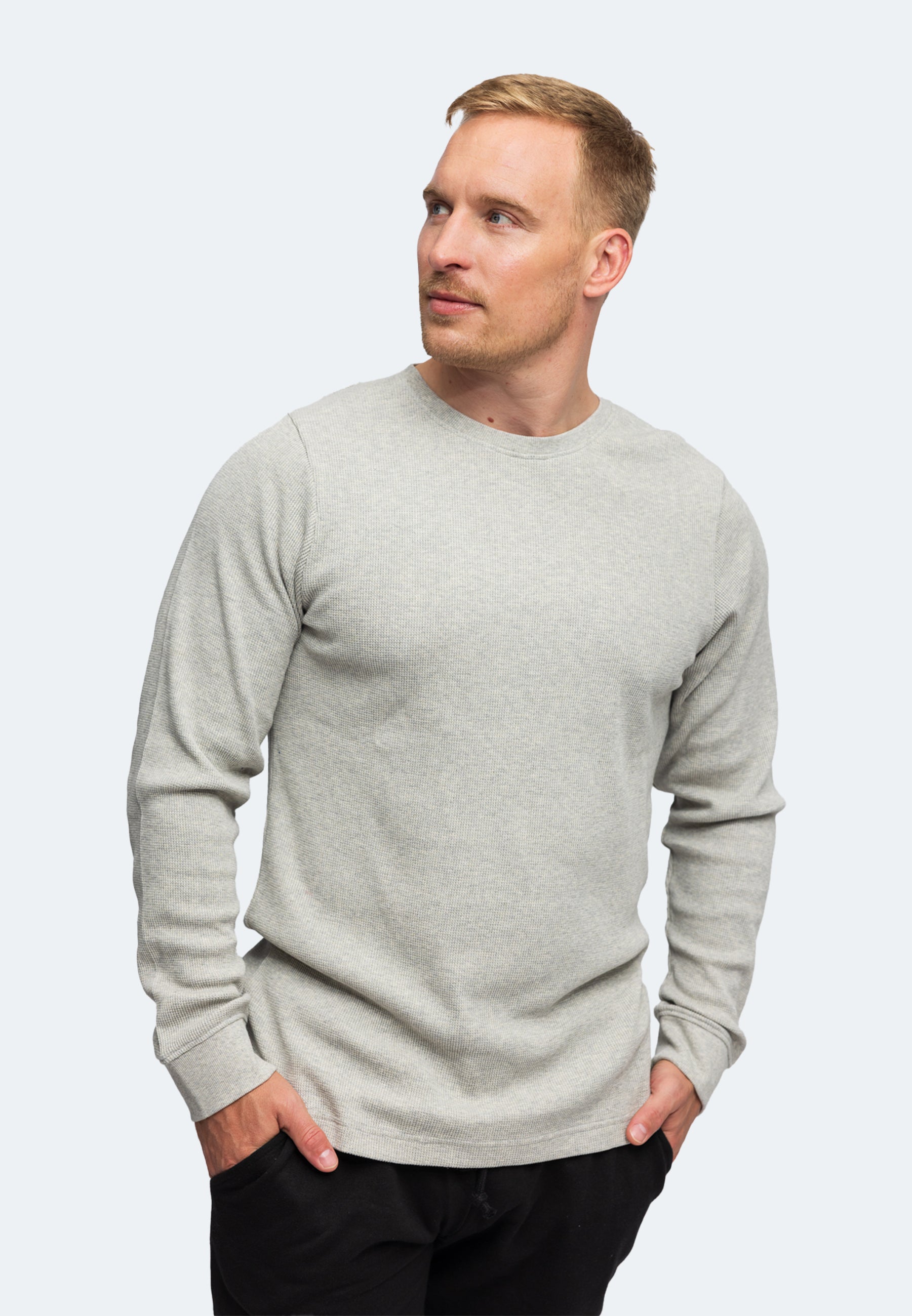 Herren Longsleeve Strickpullover Manuel