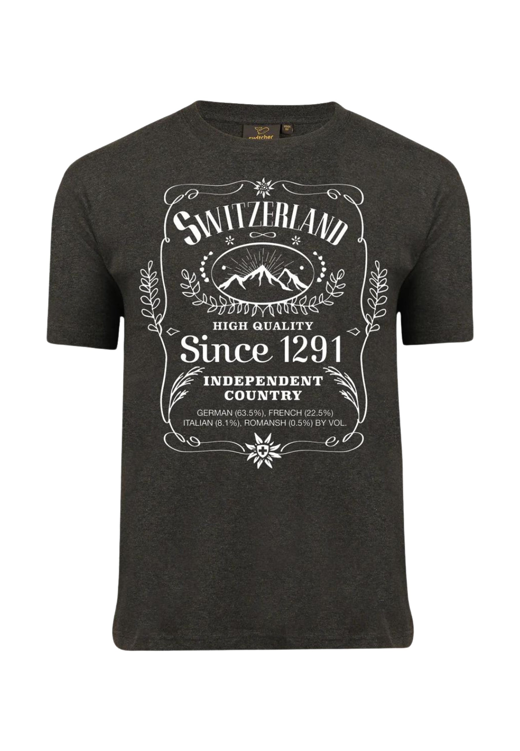 T-Shirt BLACK SWISS