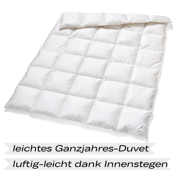 SLEEPLINE LUXE-S light – leichtes Ganzjahresduvet