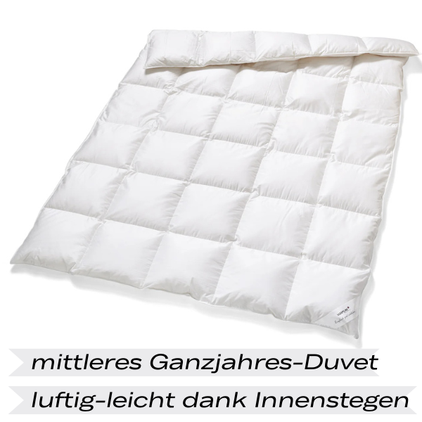 SLEEPLINE LUXE-S primo – mittleres Ganzjahresduvet