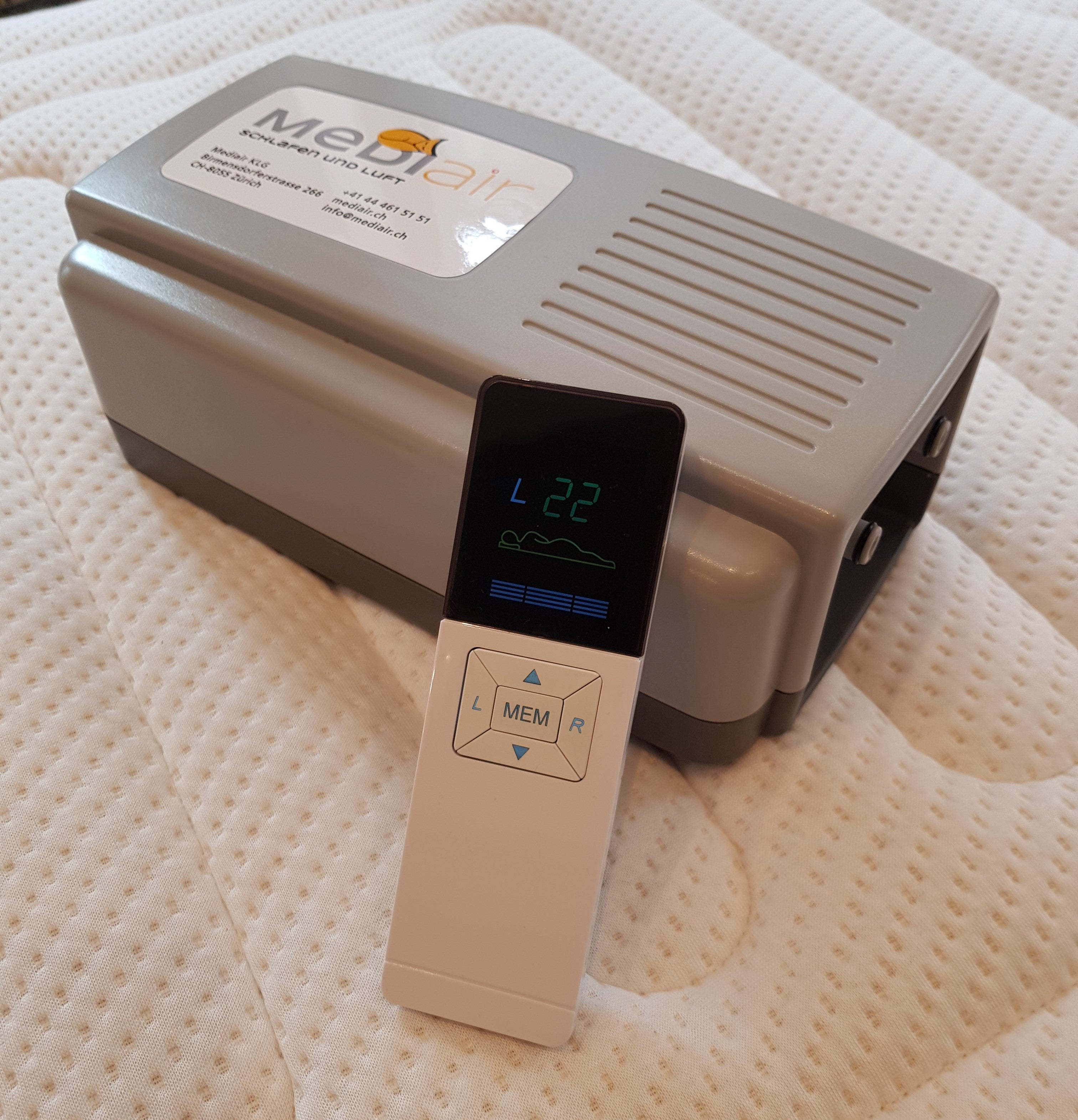 Mediair Luftbett - Deluxe Tech mit Luftpumpe & Fernbedienung