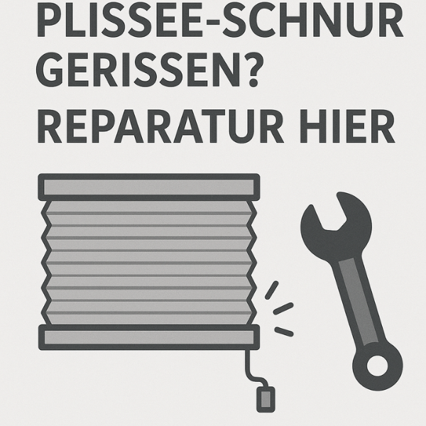 Plissé Reparatur - gerissene Schnüre