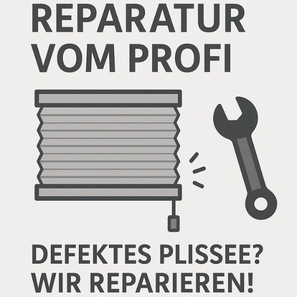 Plissé Reparatur - gerissene Schnüre