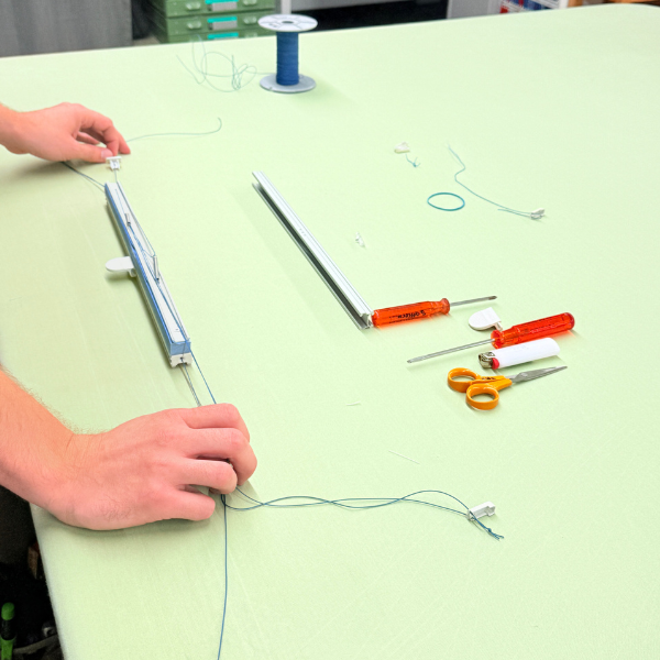 Plissee Reparatur – gerissene Schnüre