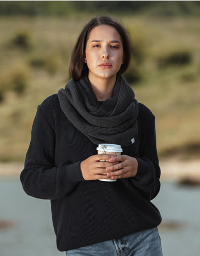 Kefalonia Recycled Baumwolle-Polyester Loop Schal