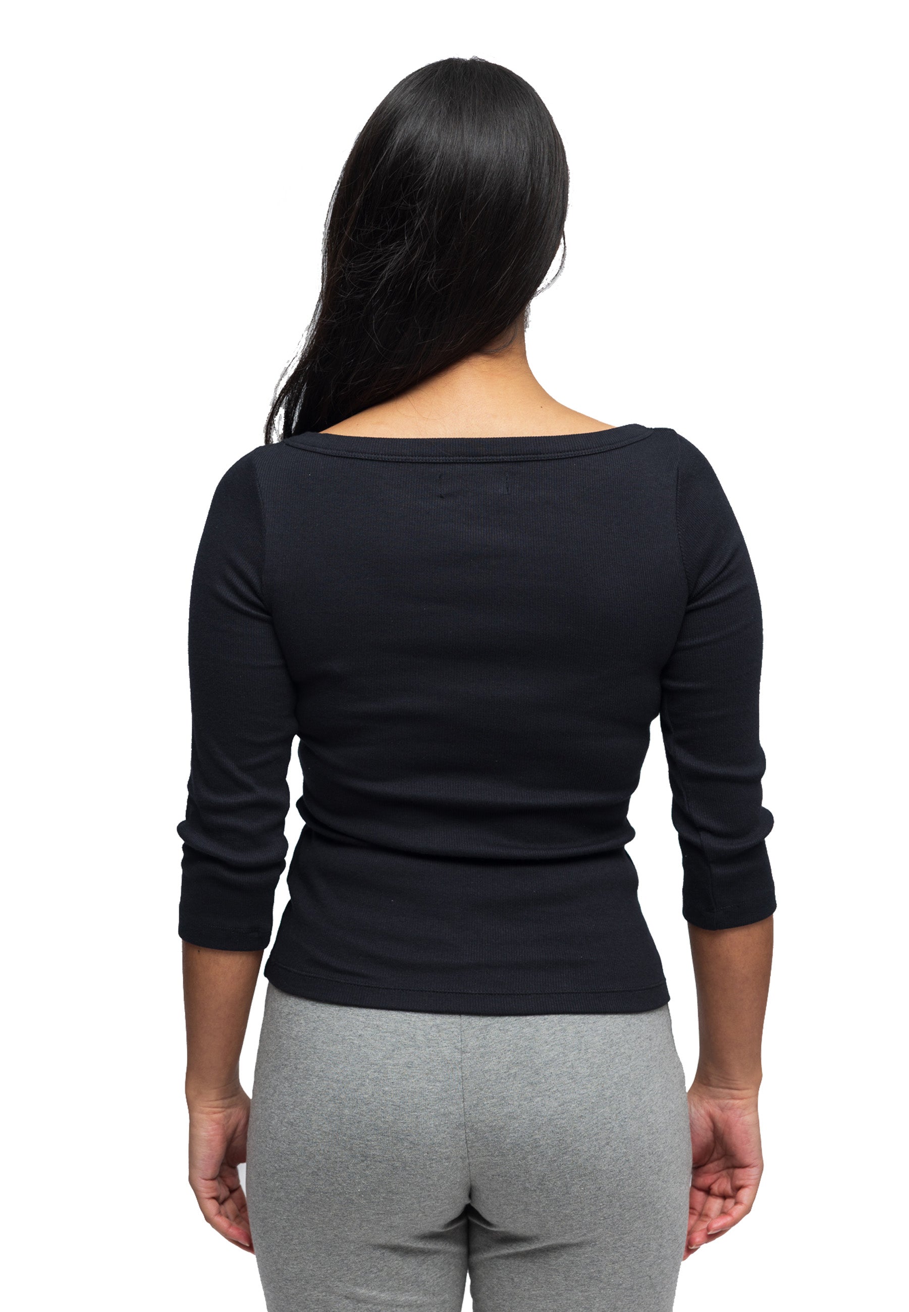 Stretch Langarm-T-Shirt Liane