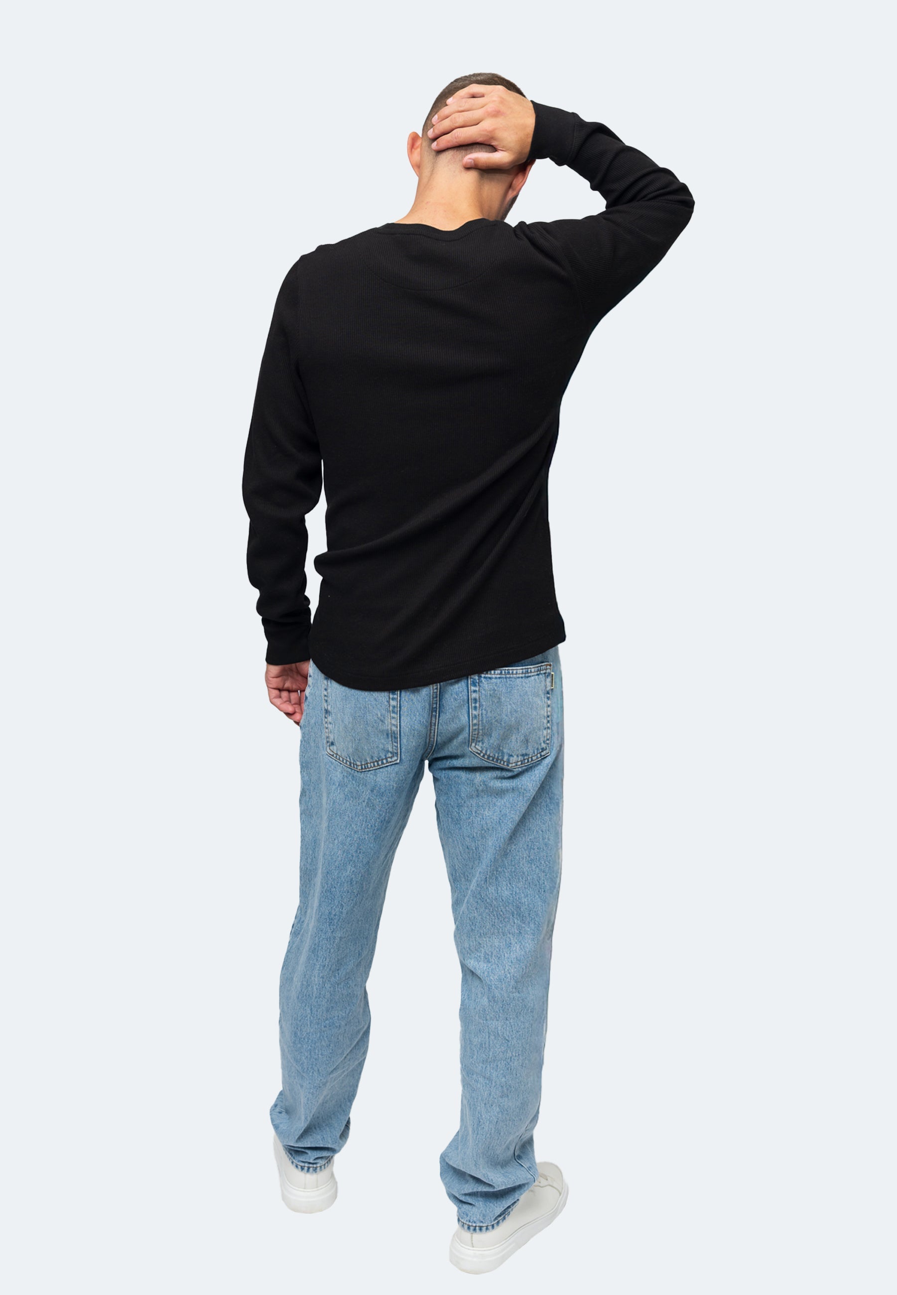 Herren Longsleeve Strickpullover Manuel