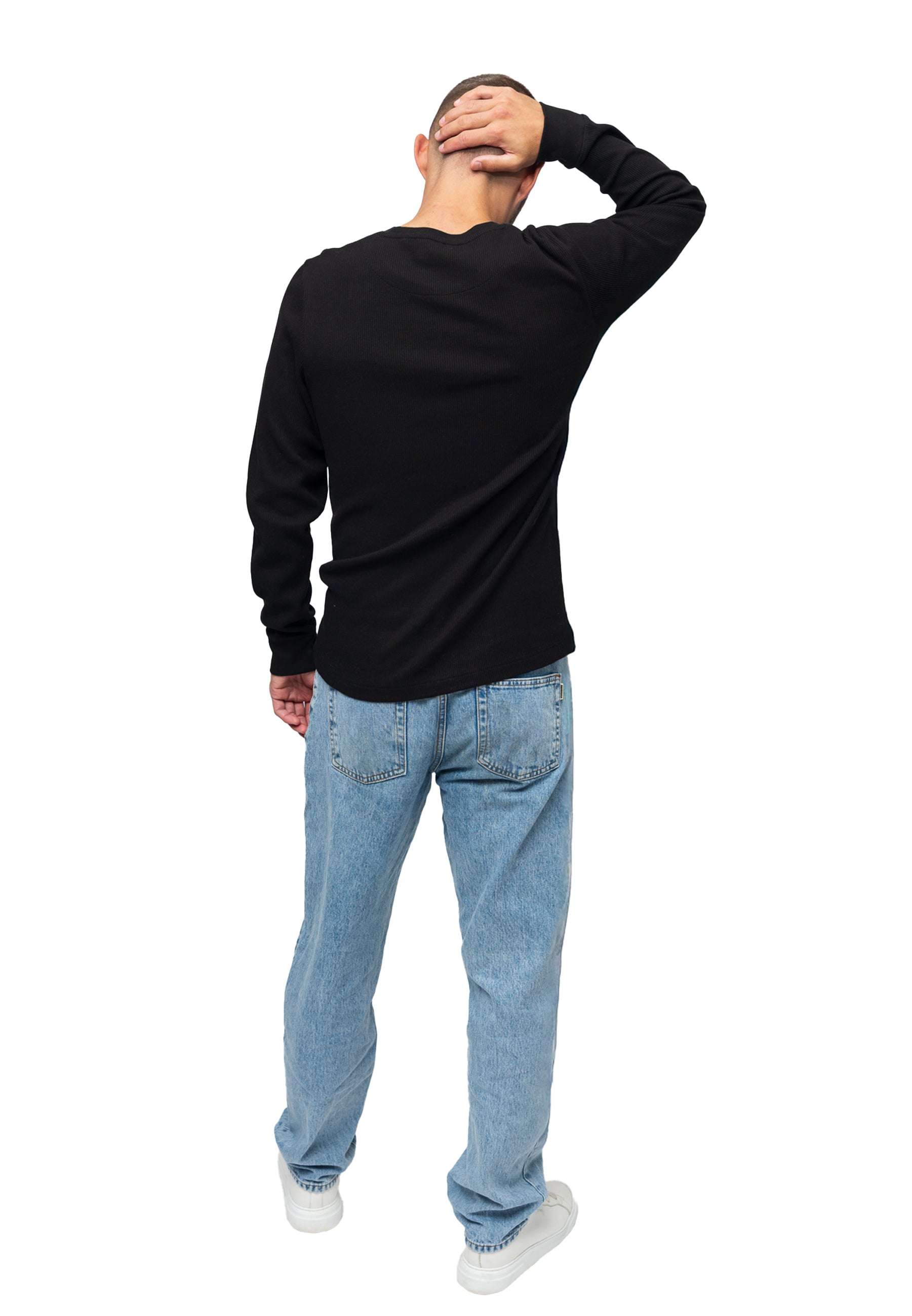 Herren Longsleeve Strickpullover Manuel