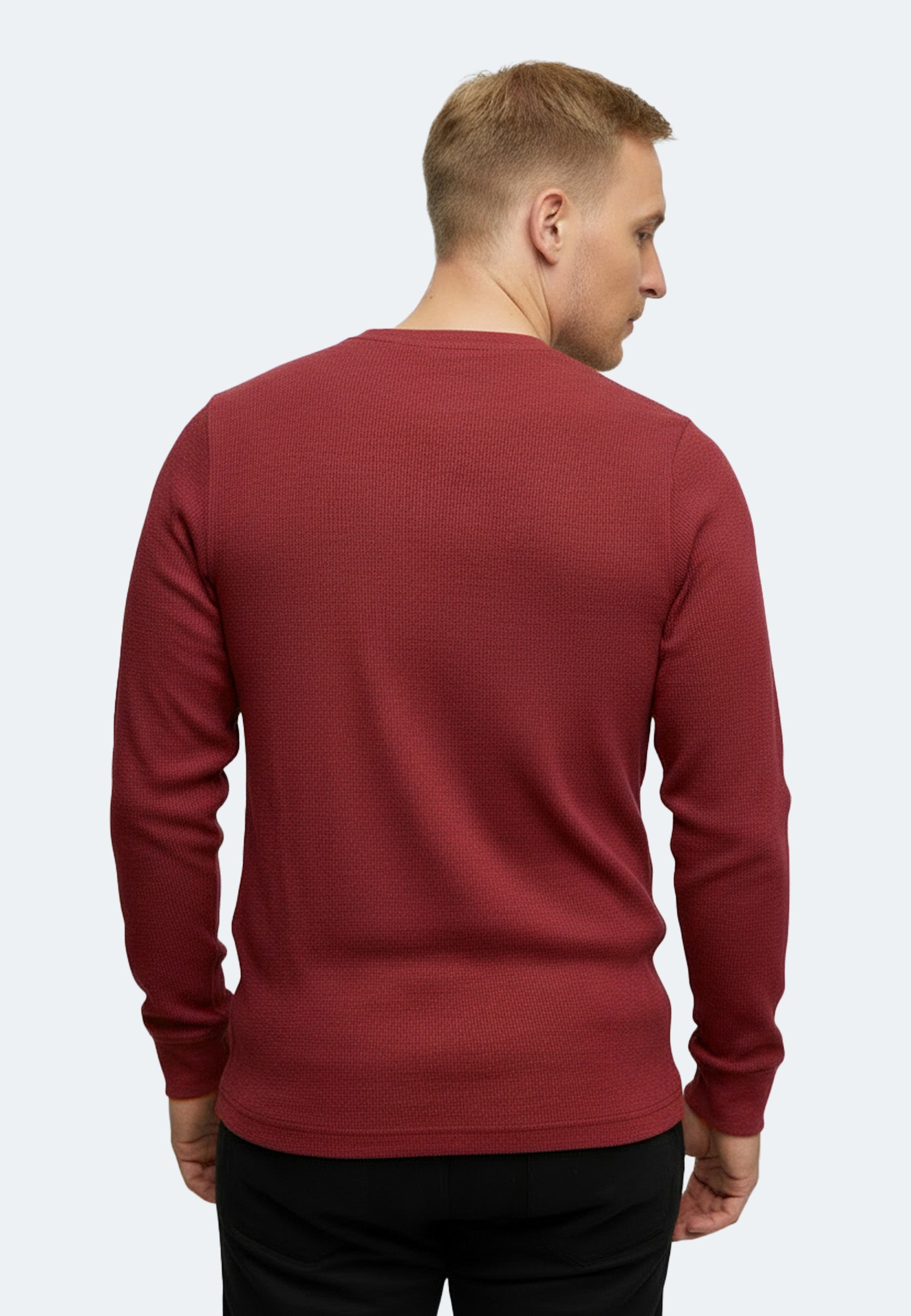 Herren Longsleeve Strickpullover Manuel