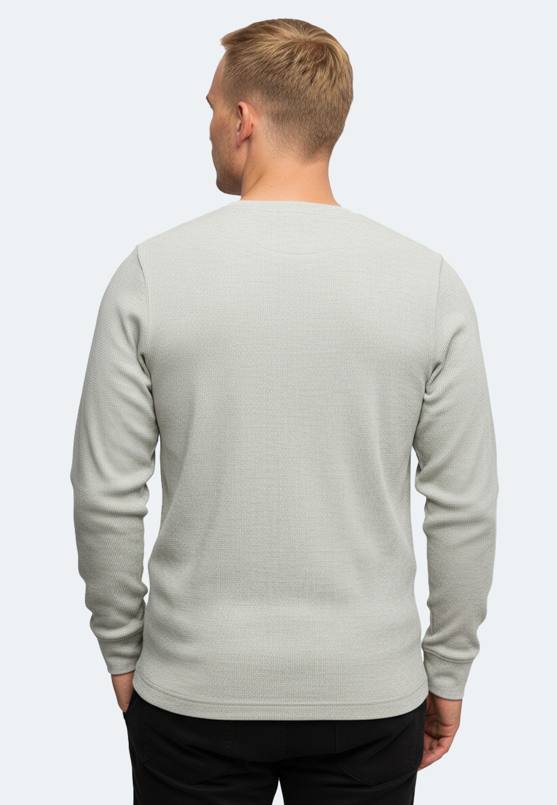Herren Longsleeve Strickpullover Manuel