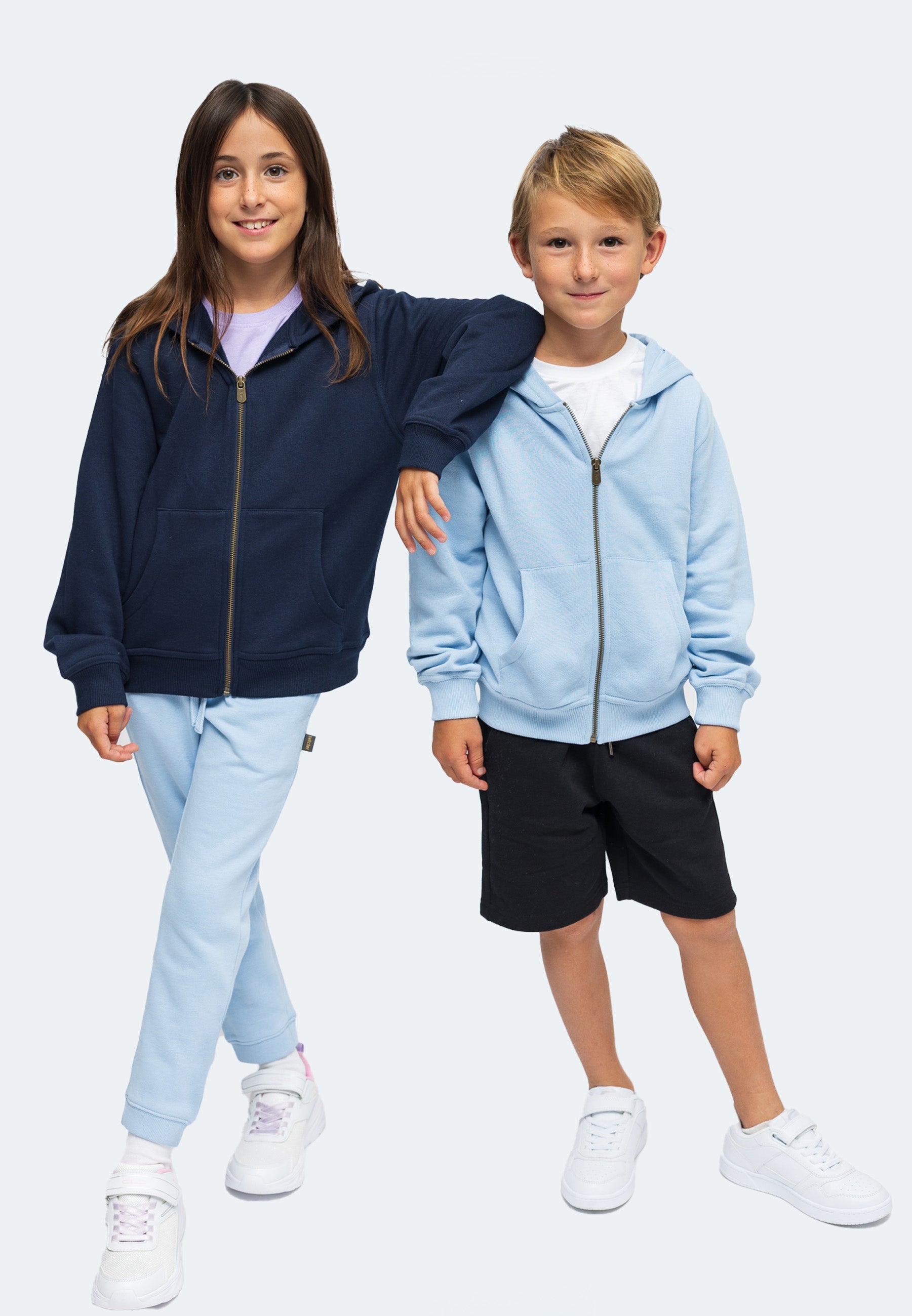 Kinder Zip Hoodie Bruce 100% Bio Baumwolle