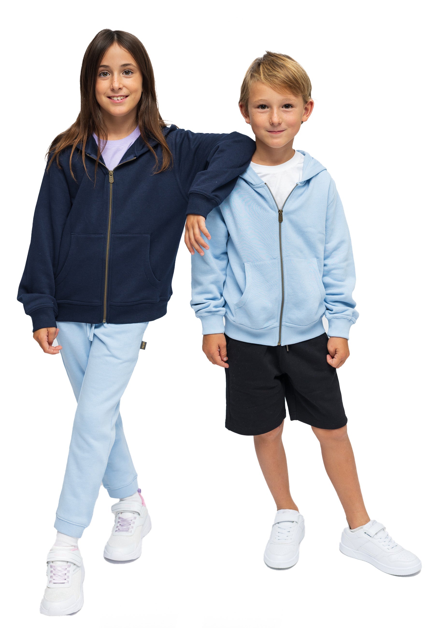 Kinder Zip Hoodie Bruce 100% Bio Baumwolle