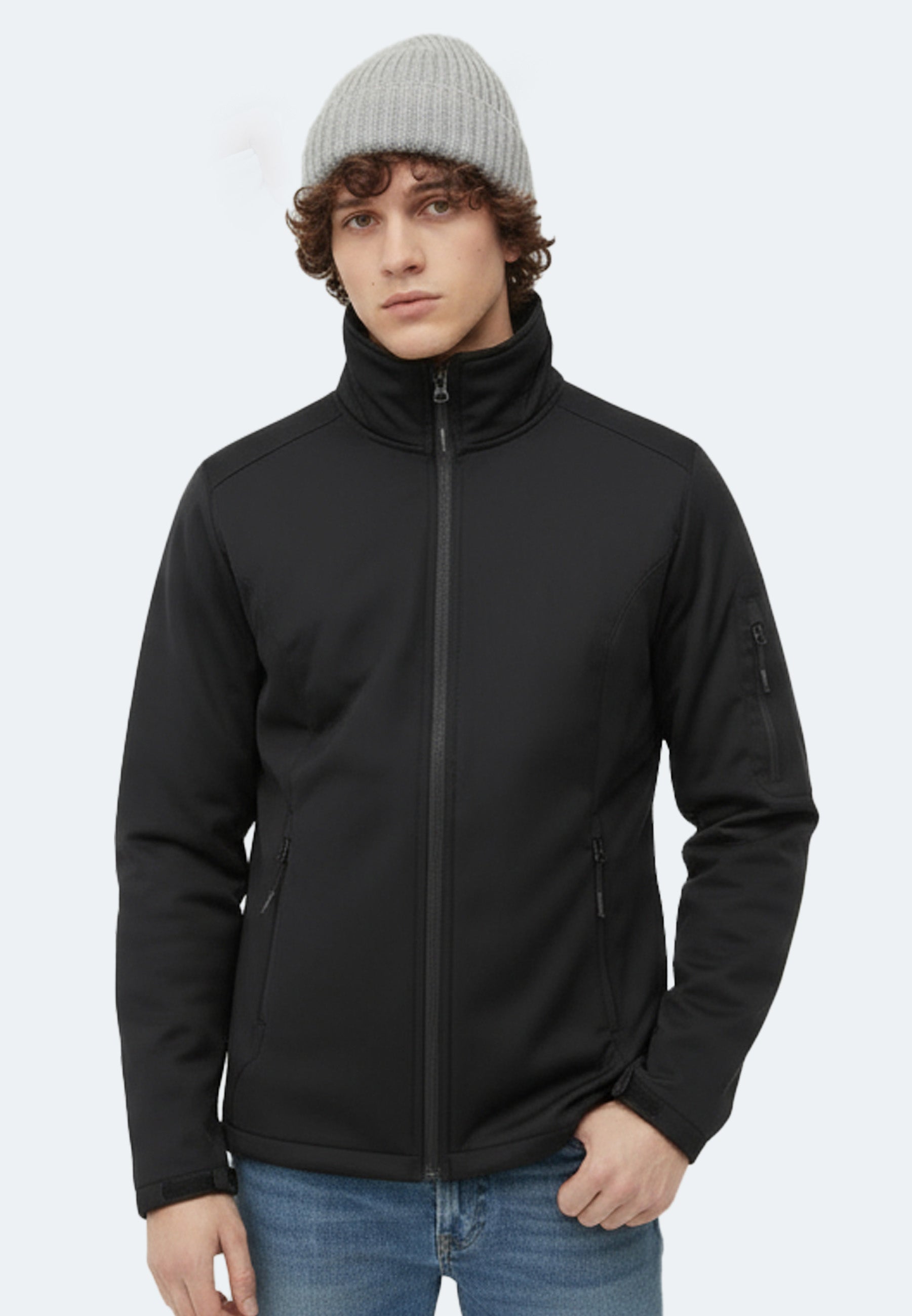 Merino Wolle Beanie mit hohem Umschlag - Malo