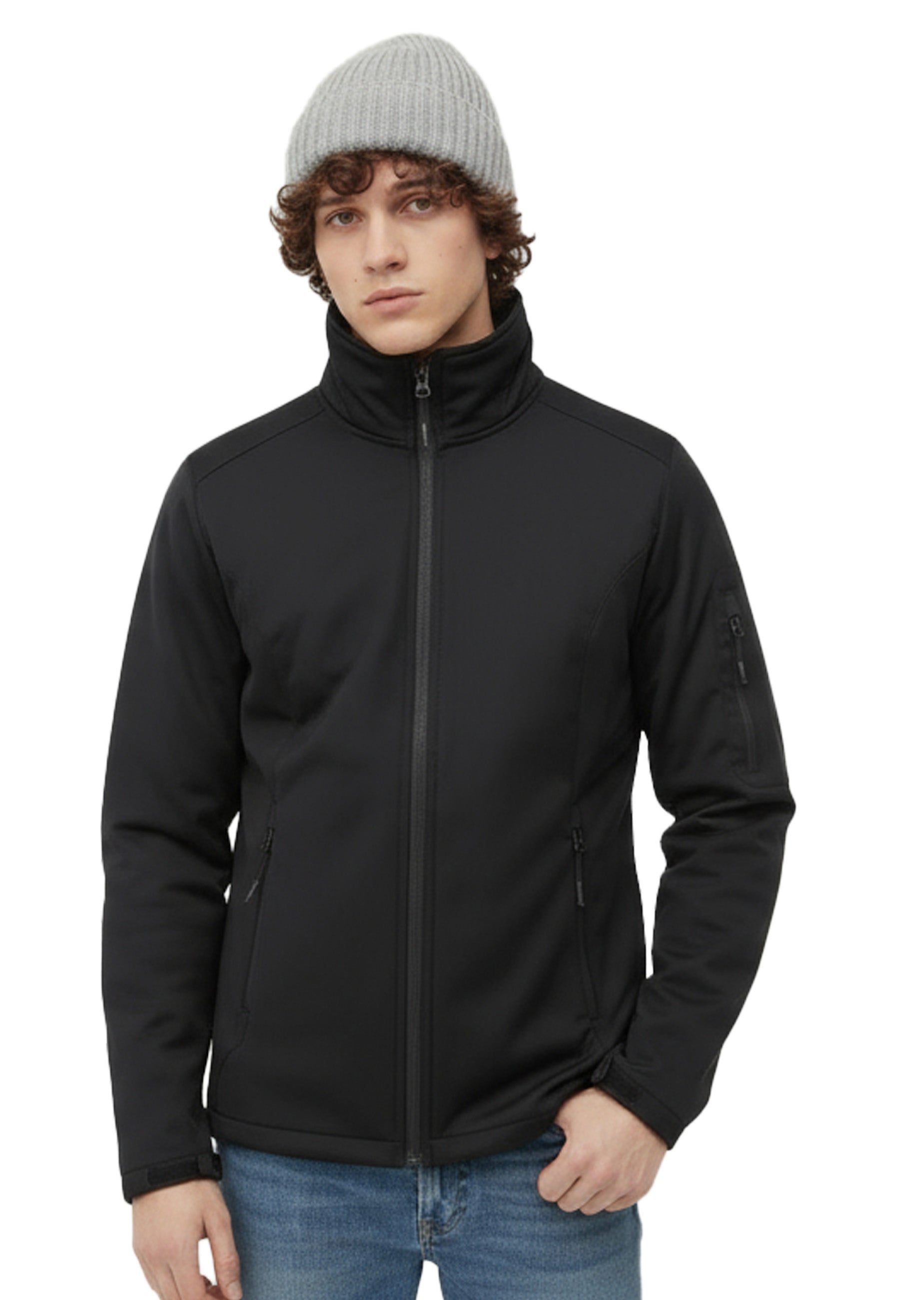 Merino Wolle Beanie mit hohem Umschlag - Malo