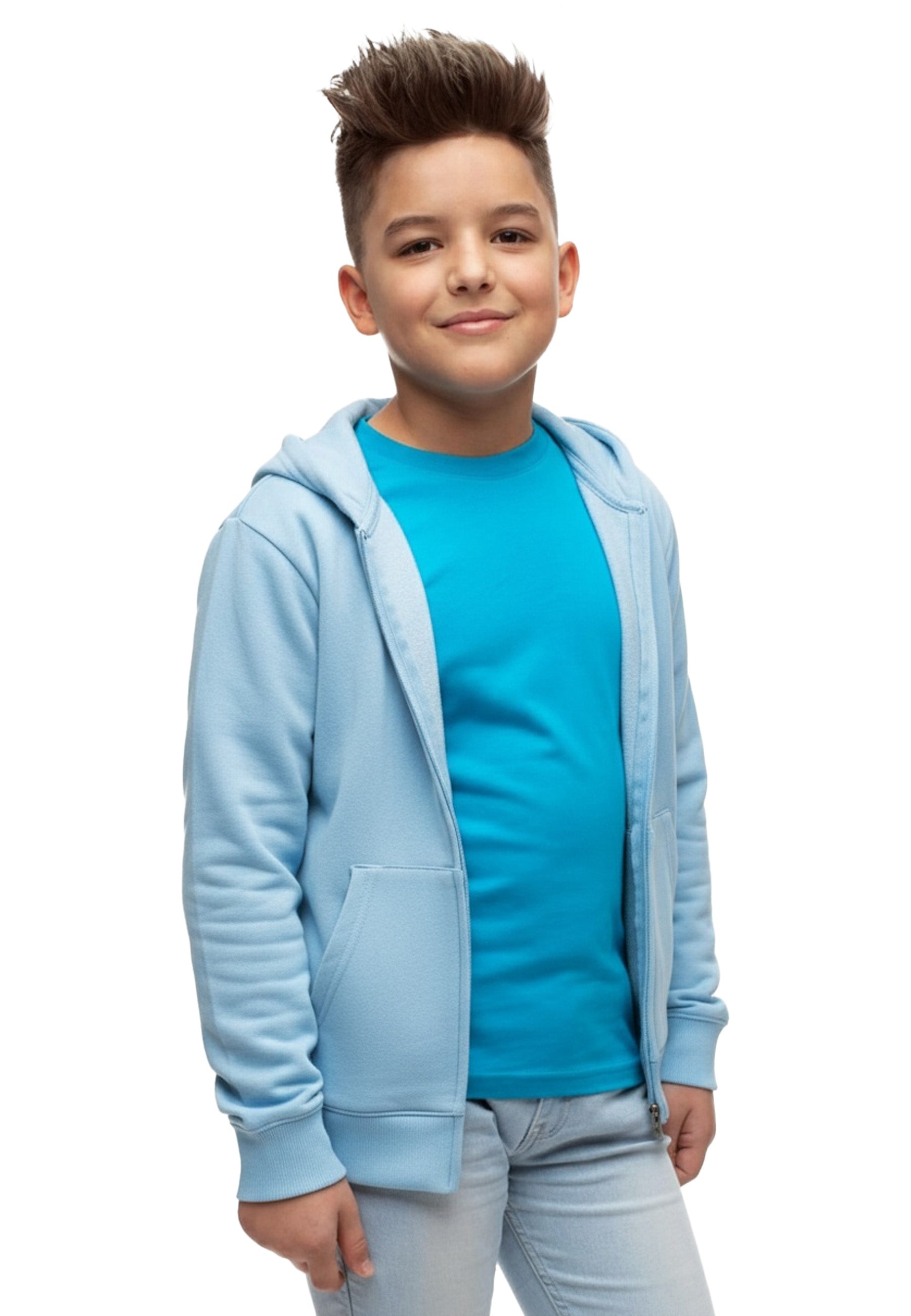 Kinder Zip Hoodie Bruce 100% Bio Baumwolle