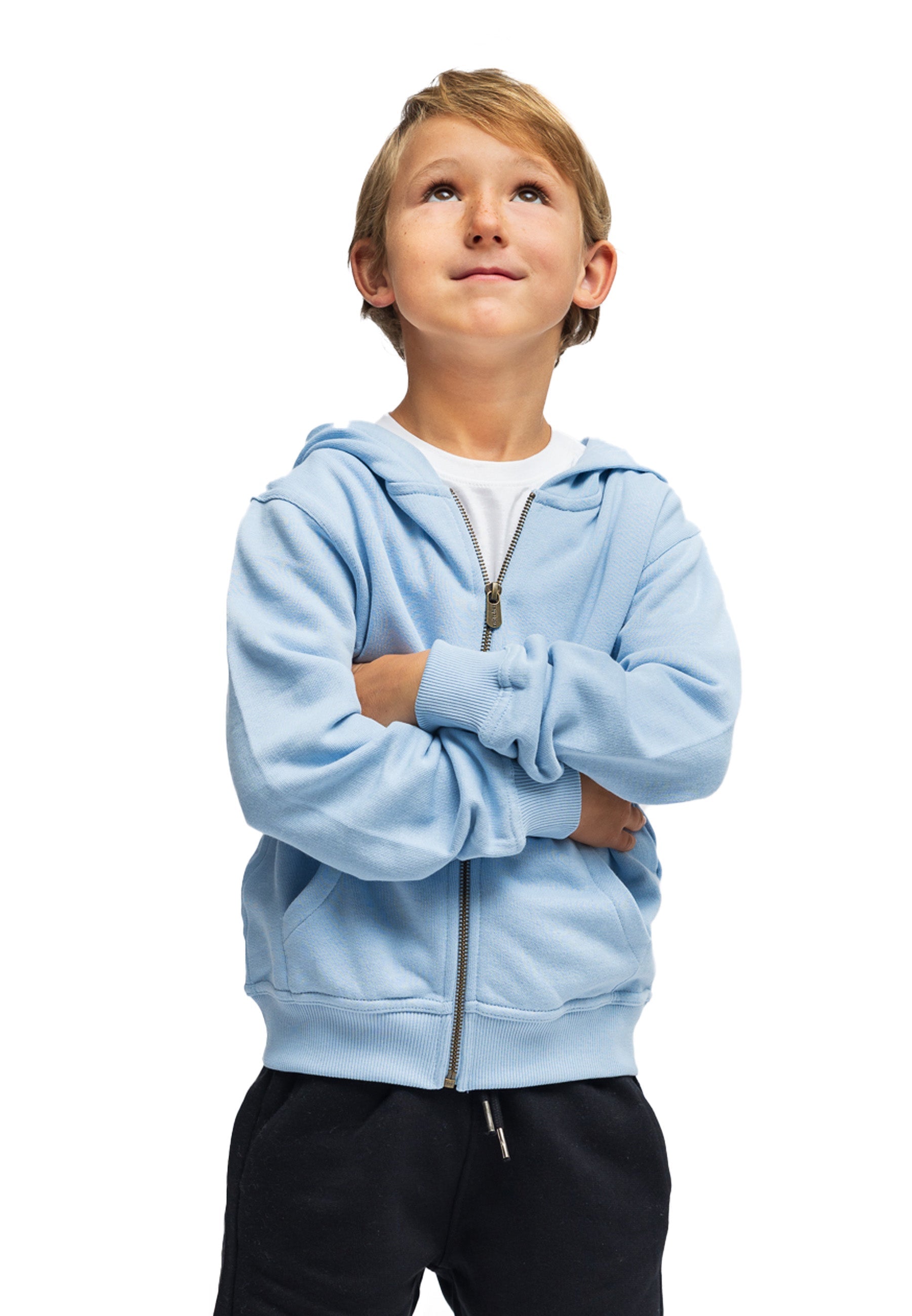 Kinder Zip Hoodie Bruce 100% Bio Baumwolle