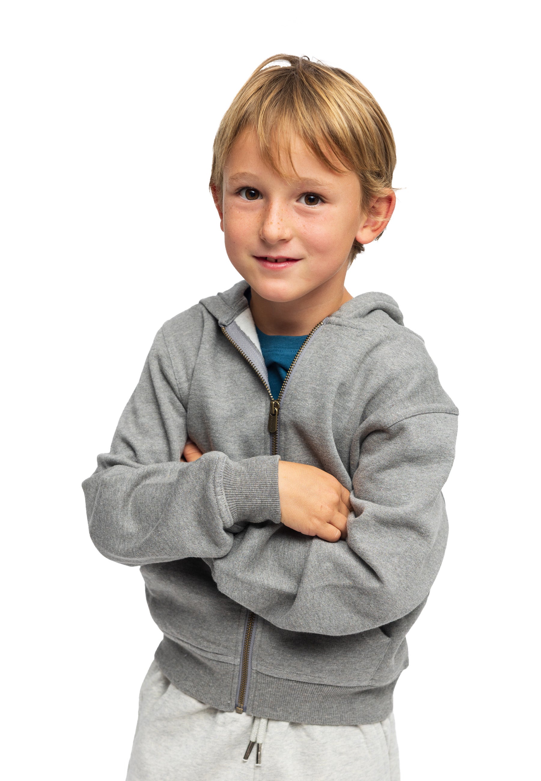 Kinder Zip Hoodie Bruce 100% Bio Baumwolle