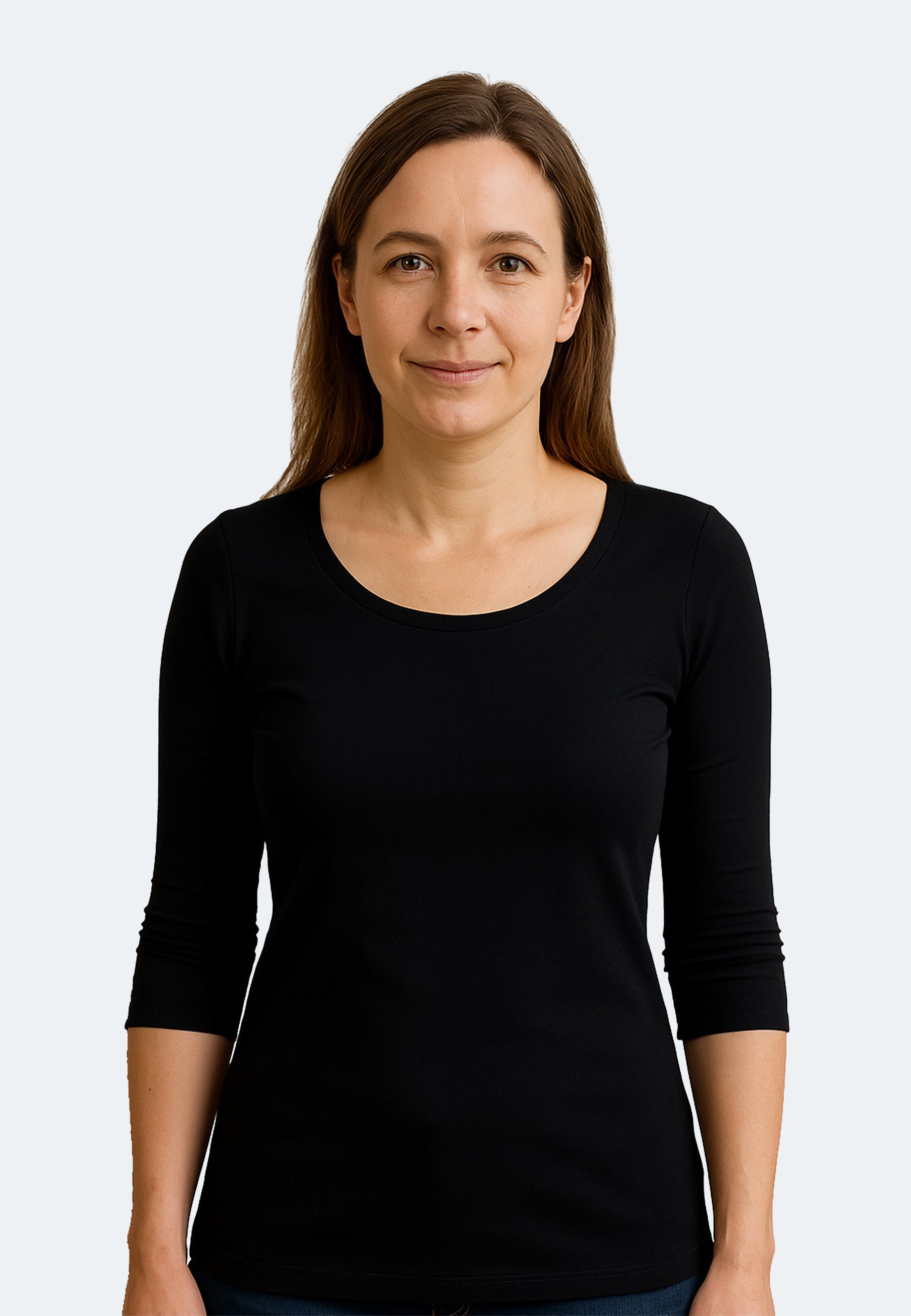 Yasmin Damen Basic T-Shirt 3/4 Arm
