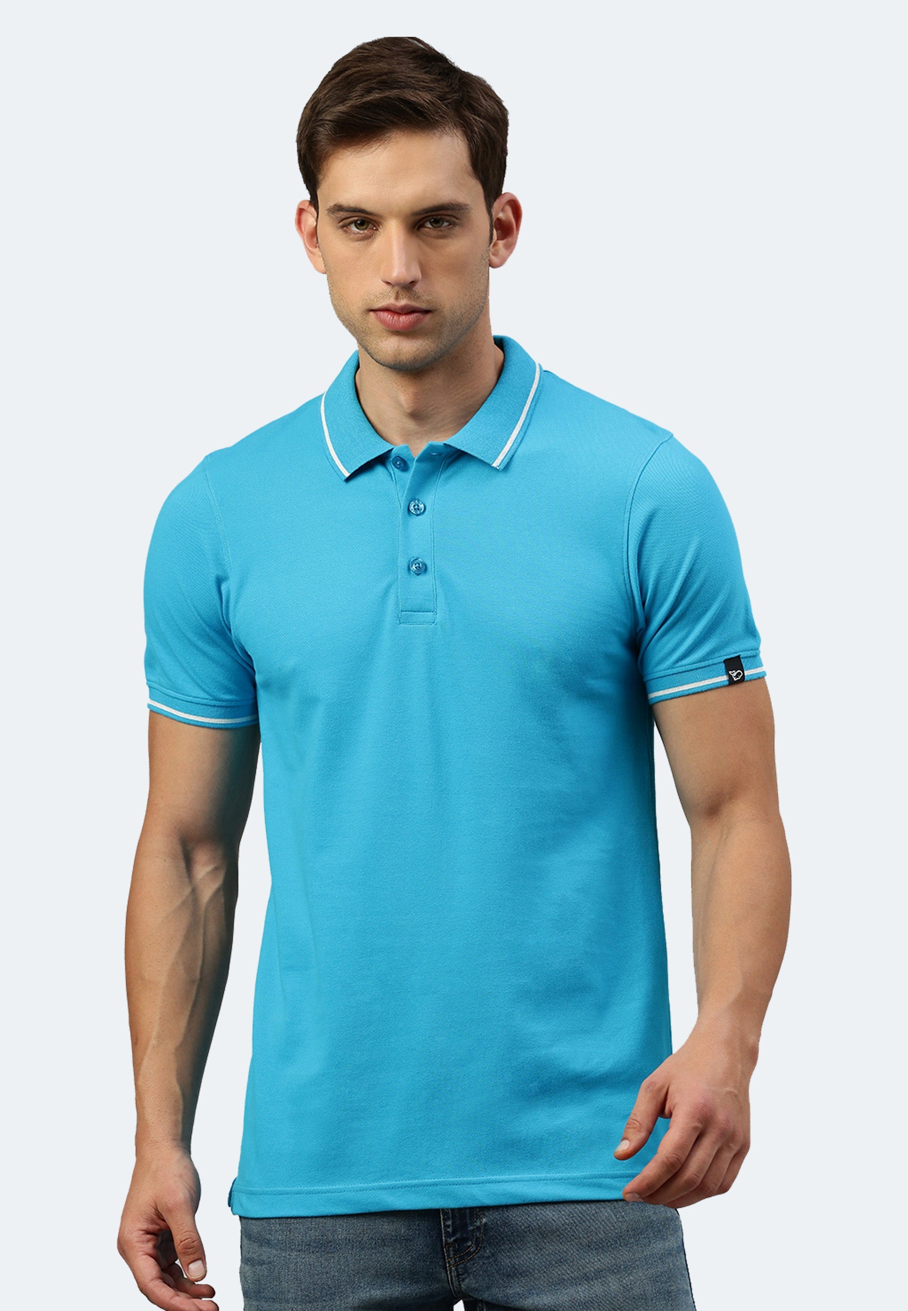 Contrast Polo mit Elasthan Ben