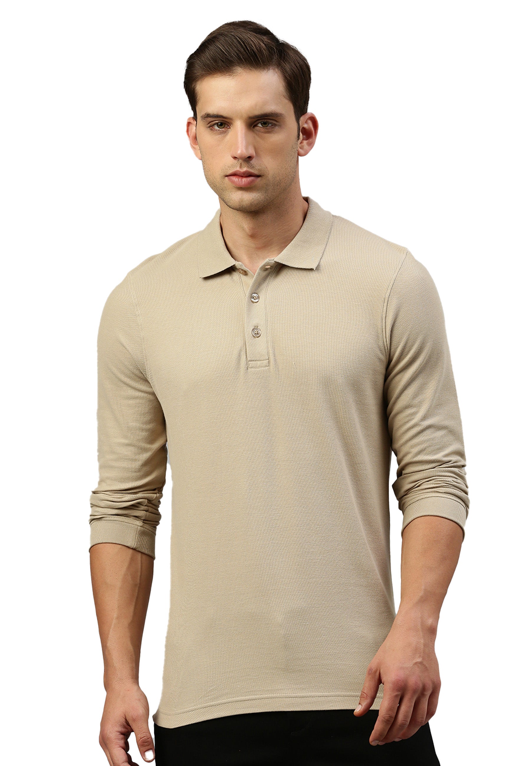 Langarm Bio Baumwoll Piqué Poloshirt Erik