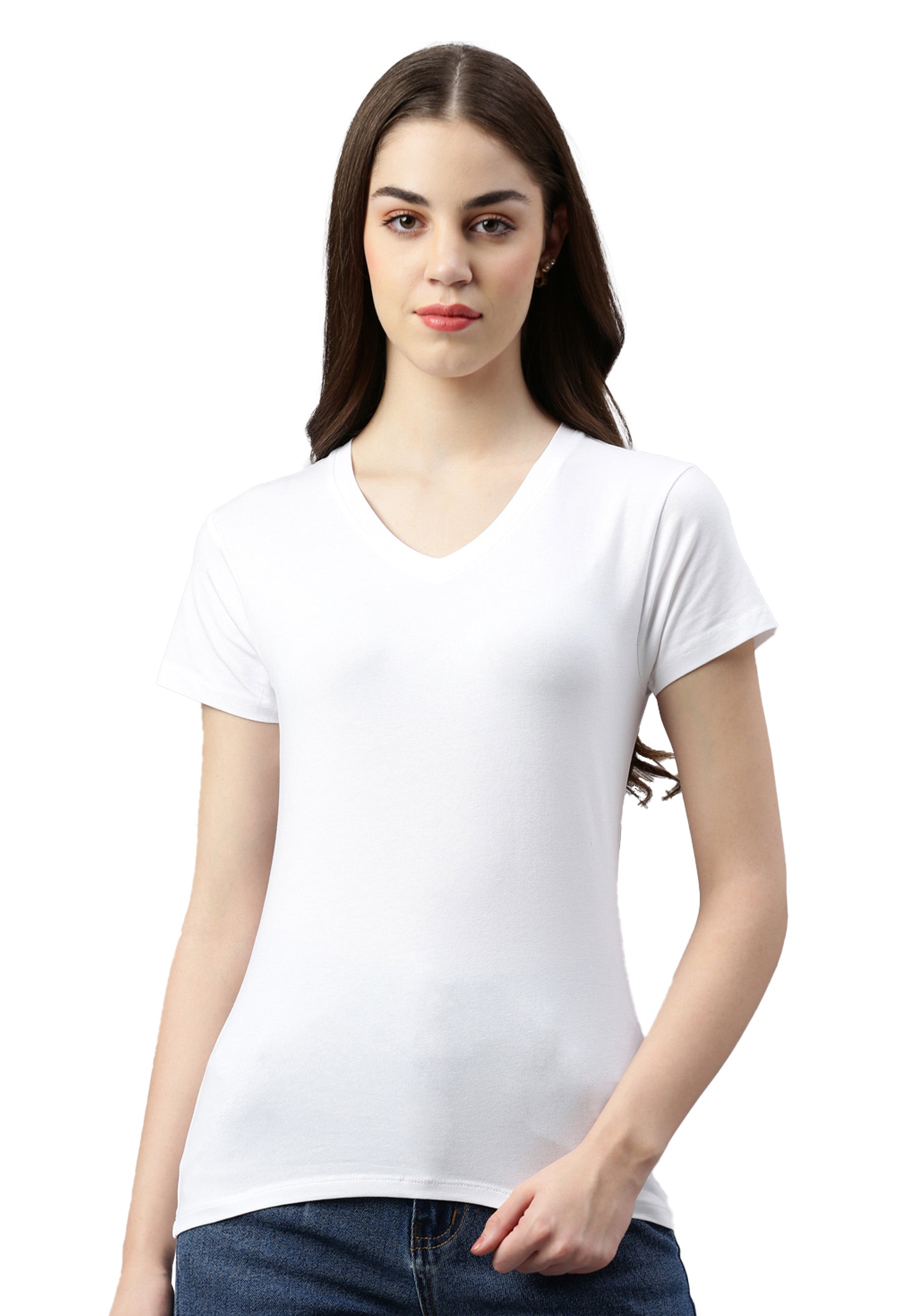 Stretch T-Shirt V-Neck Giorgia