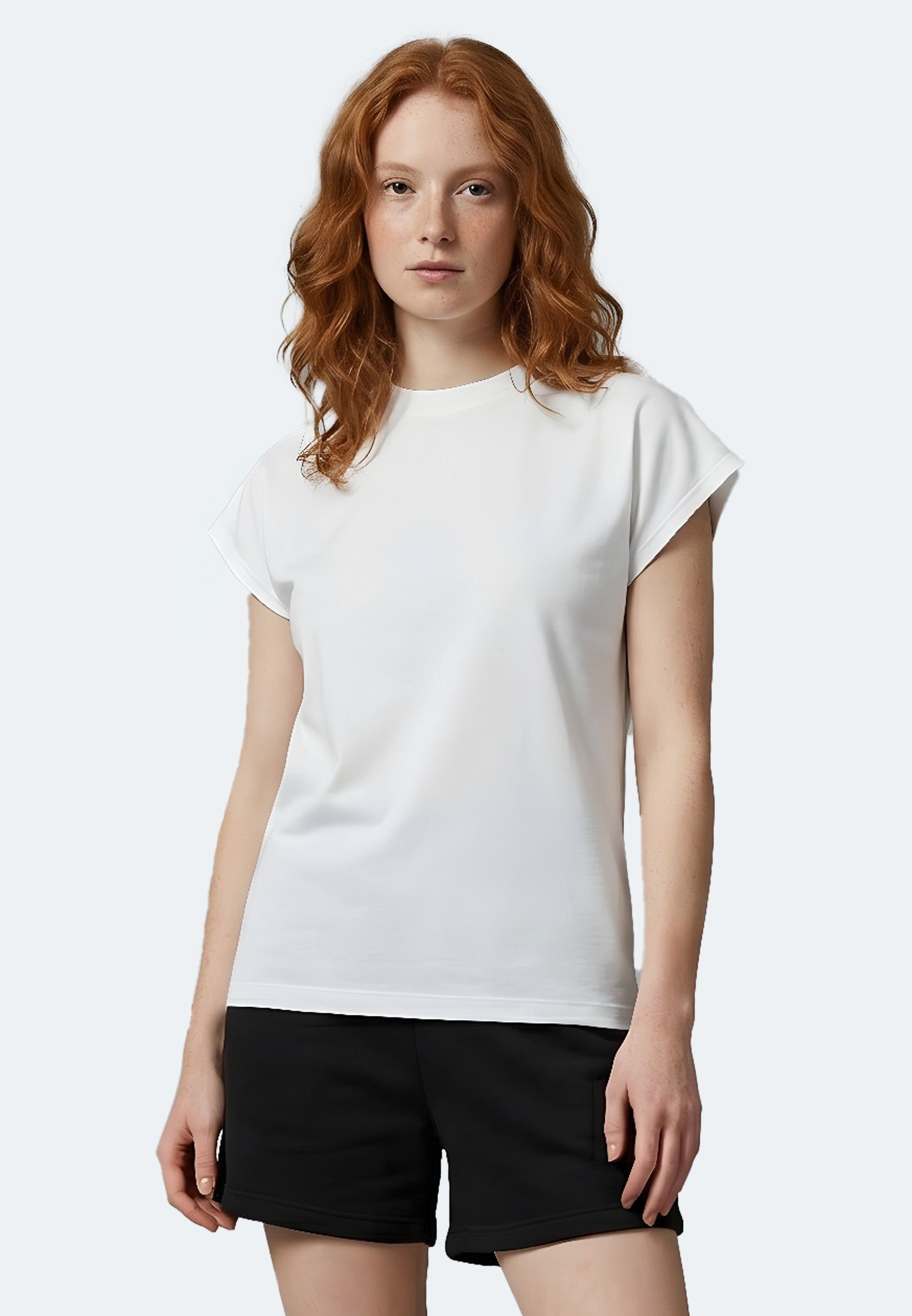 Lady Lola  Damen T-Shirt mit angeschnittenen Ärmeln