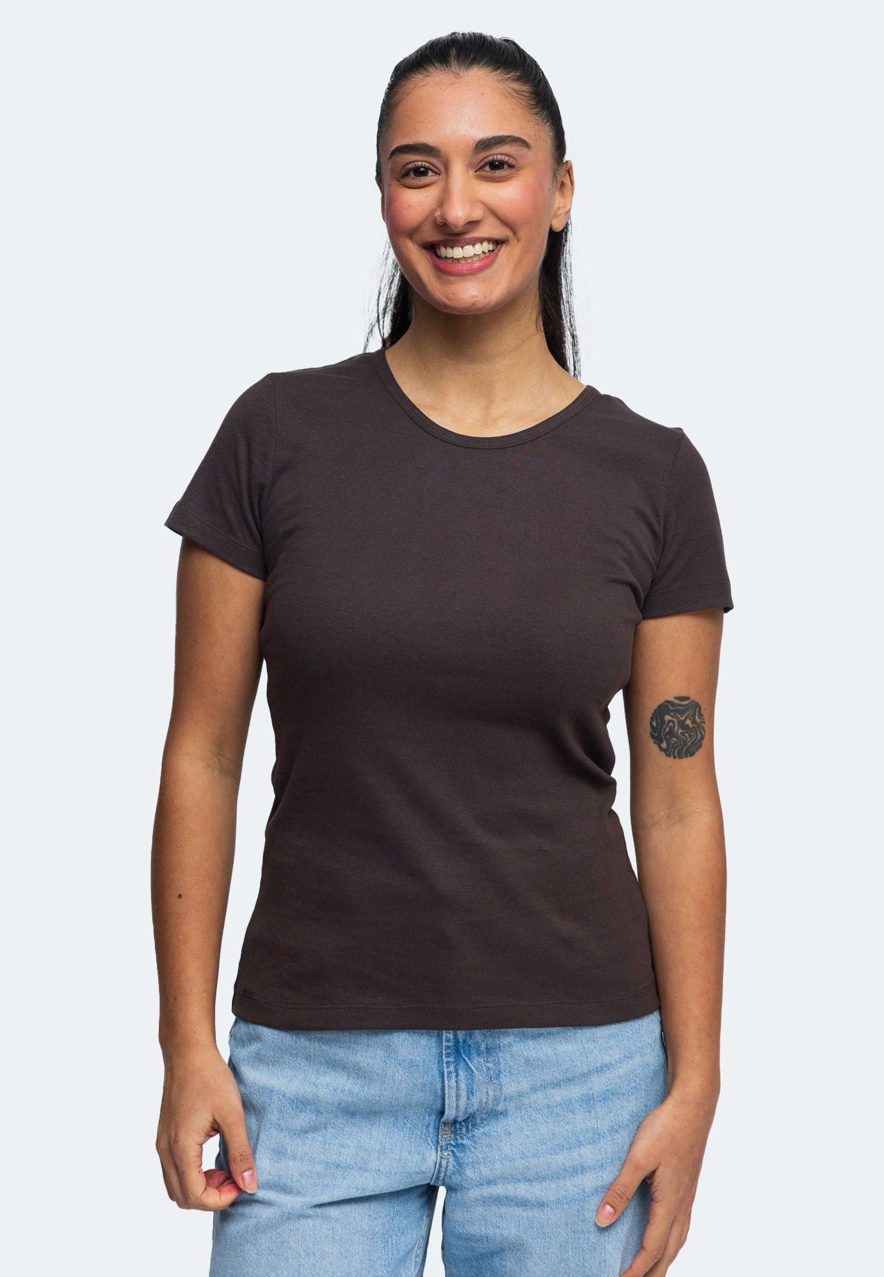 Rundhals Ripp T-Shirt Sally