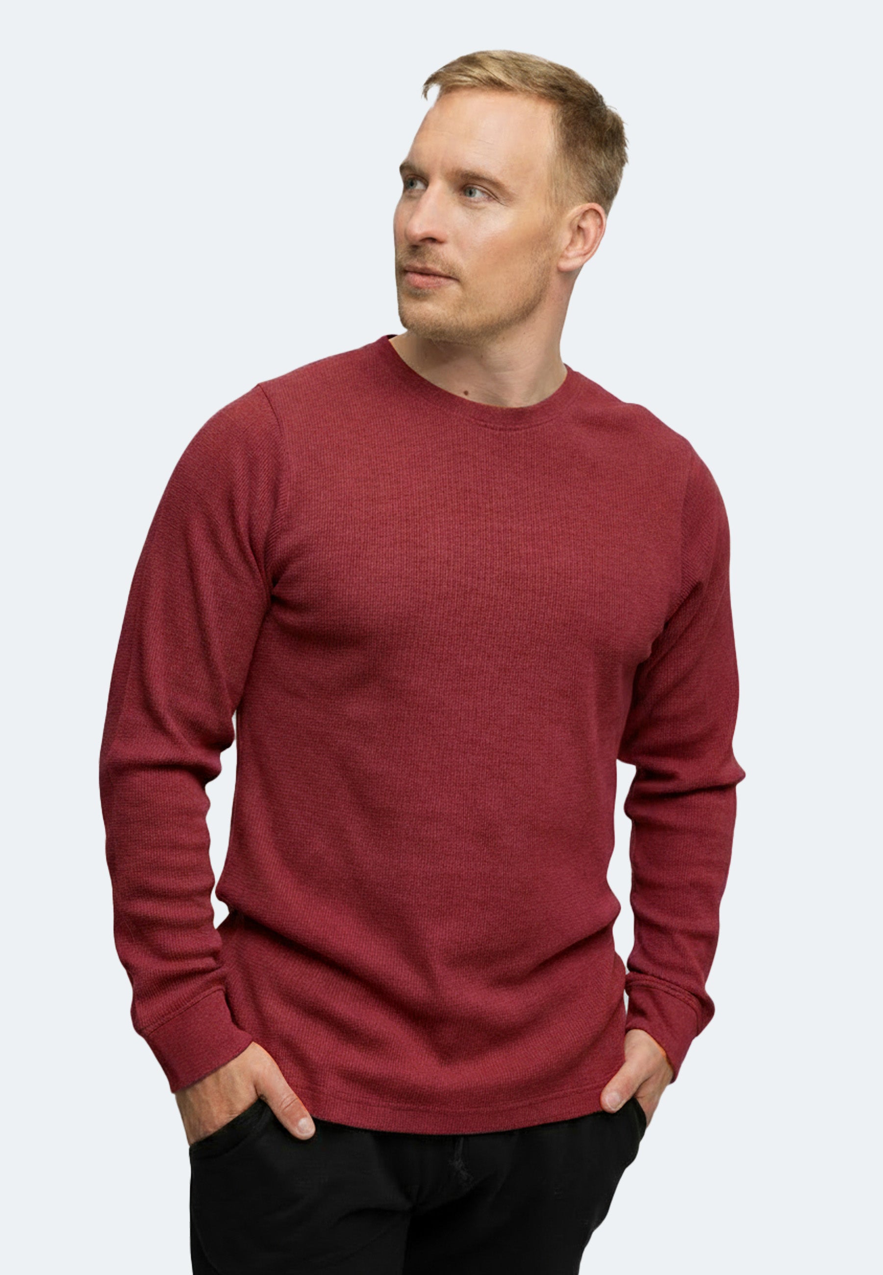 Herren Longsleeve Strickpullover Manuel