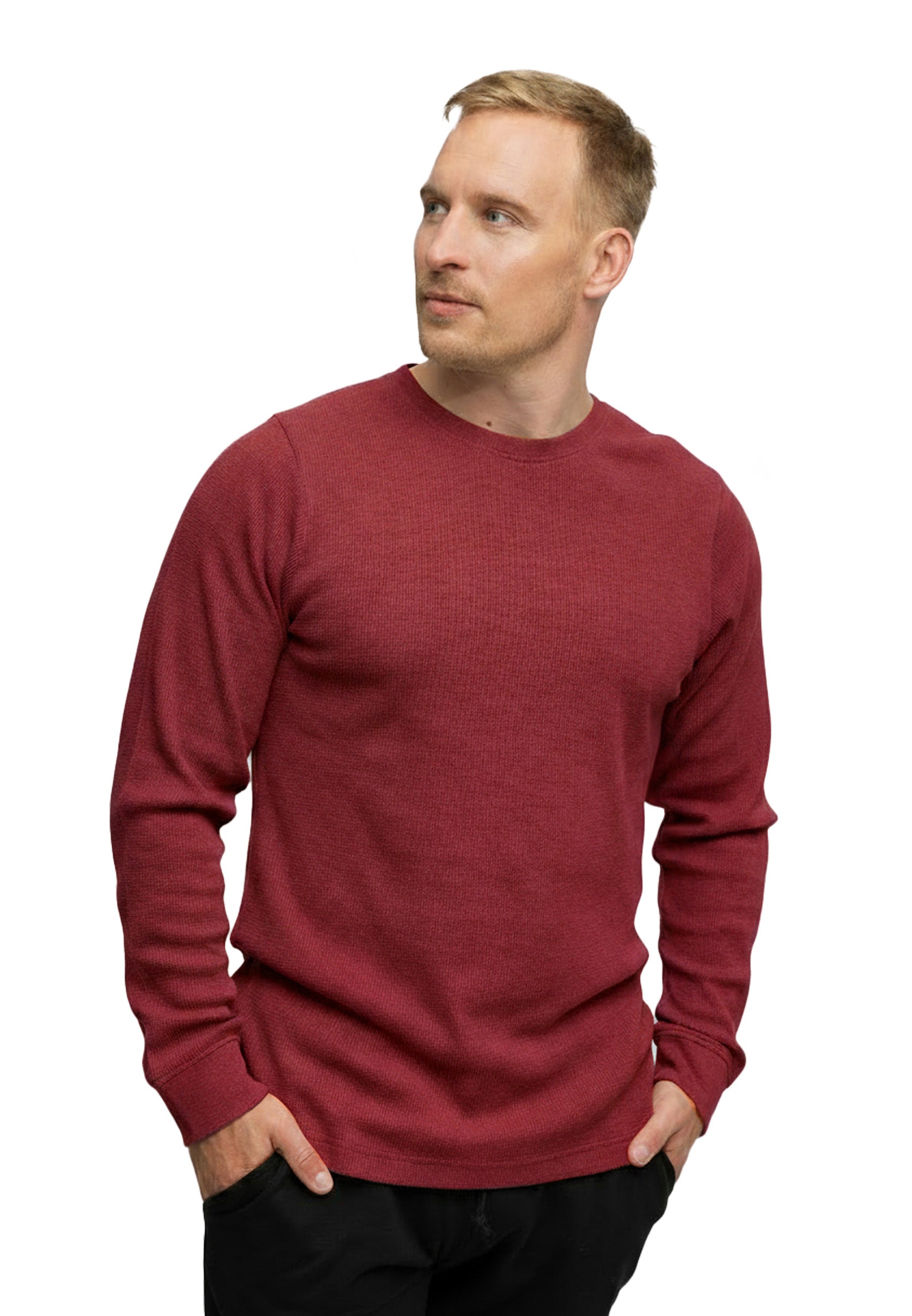 Herren Longsleeve Strickpullover Manuel