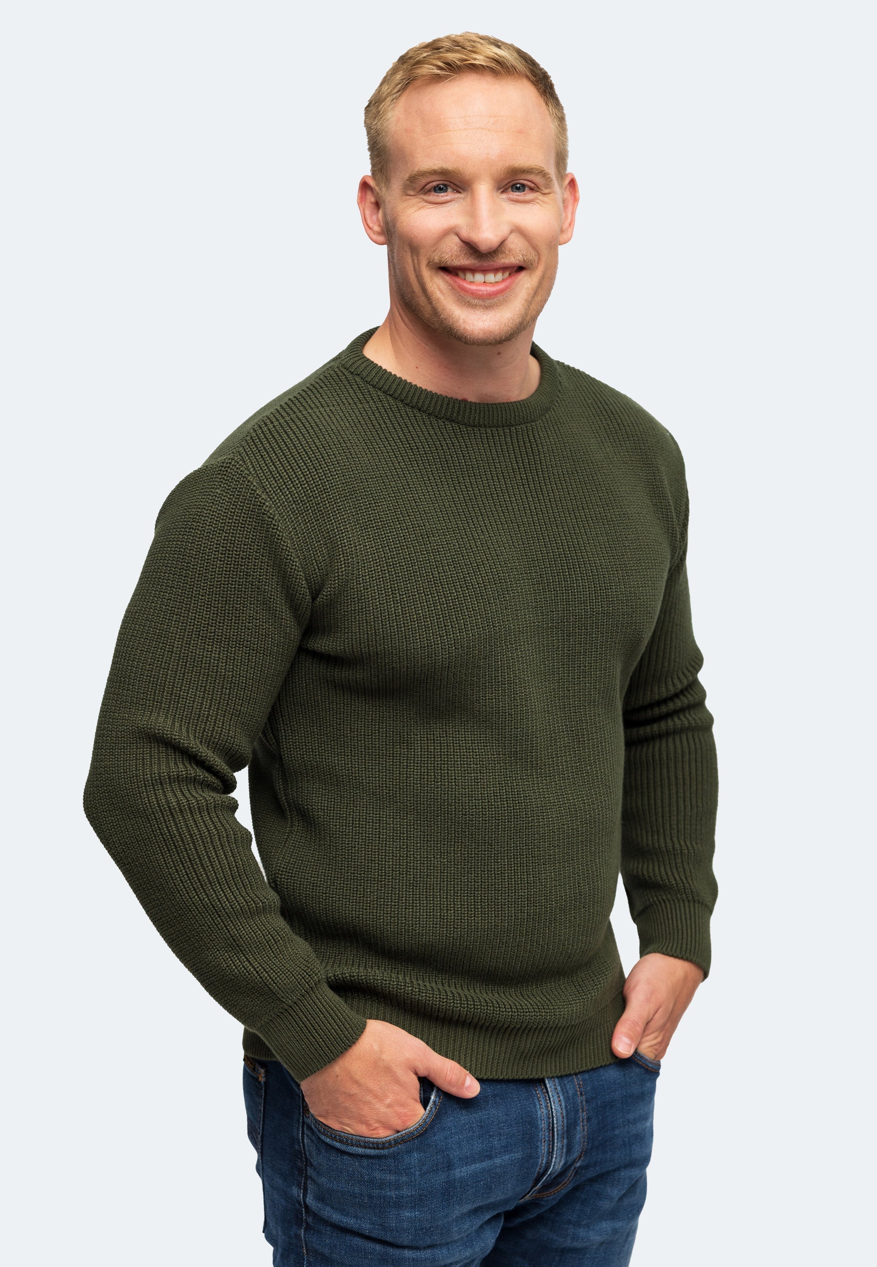 Herren Heavyweight Strick-Sweater Marcus