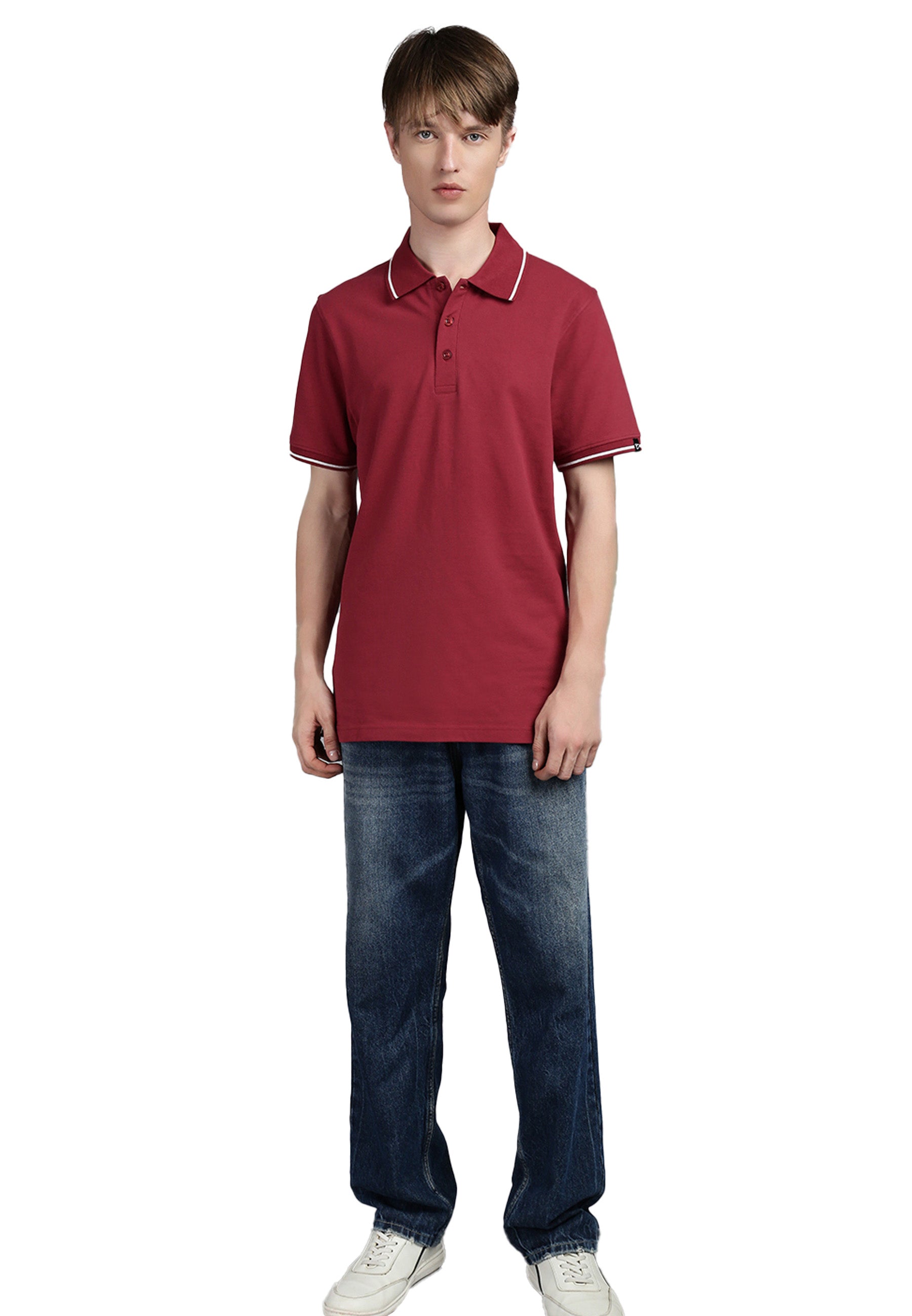 Contrast Polo mit Elasthan Ben